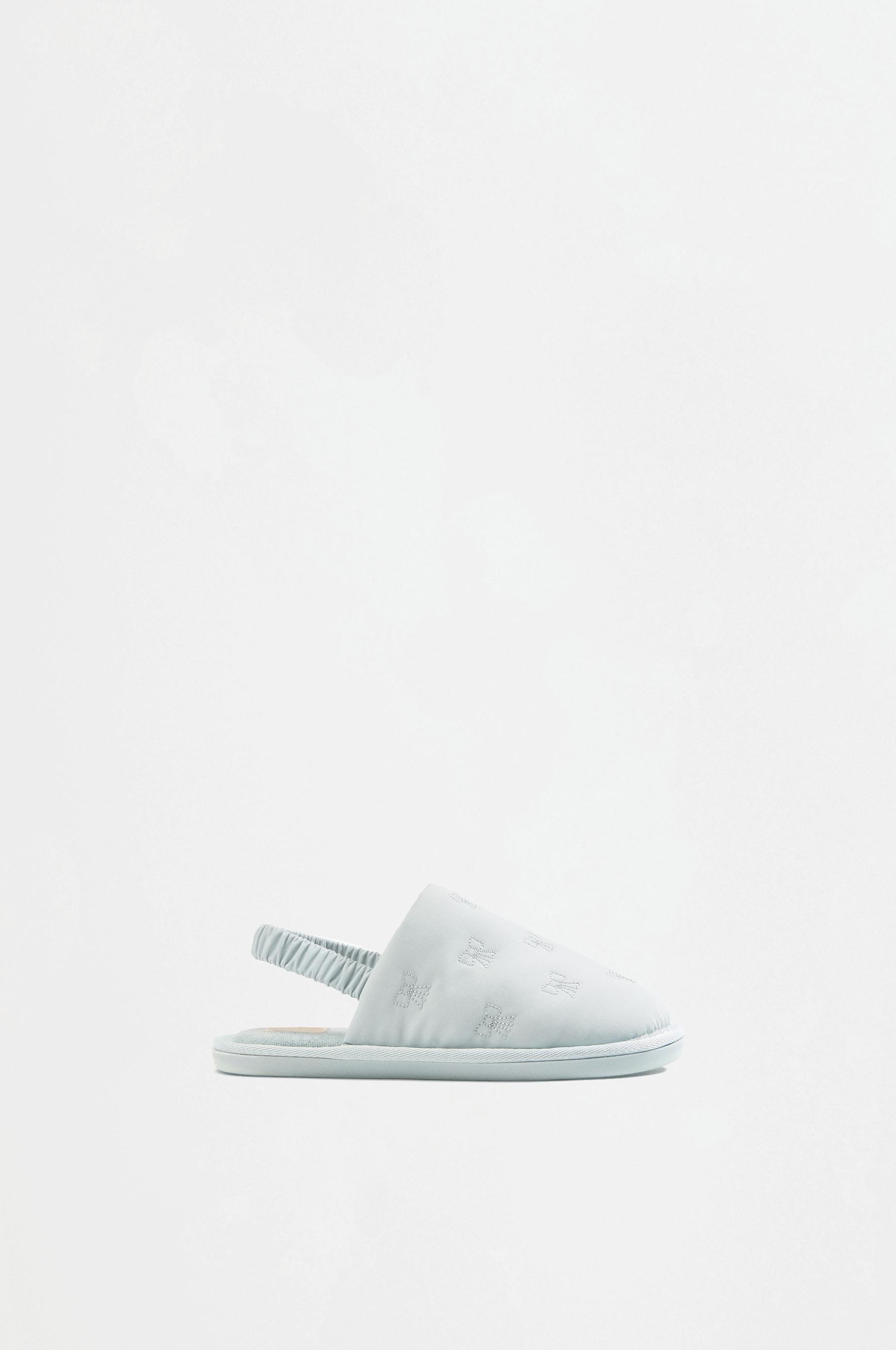 Backless house slippers — BLUE