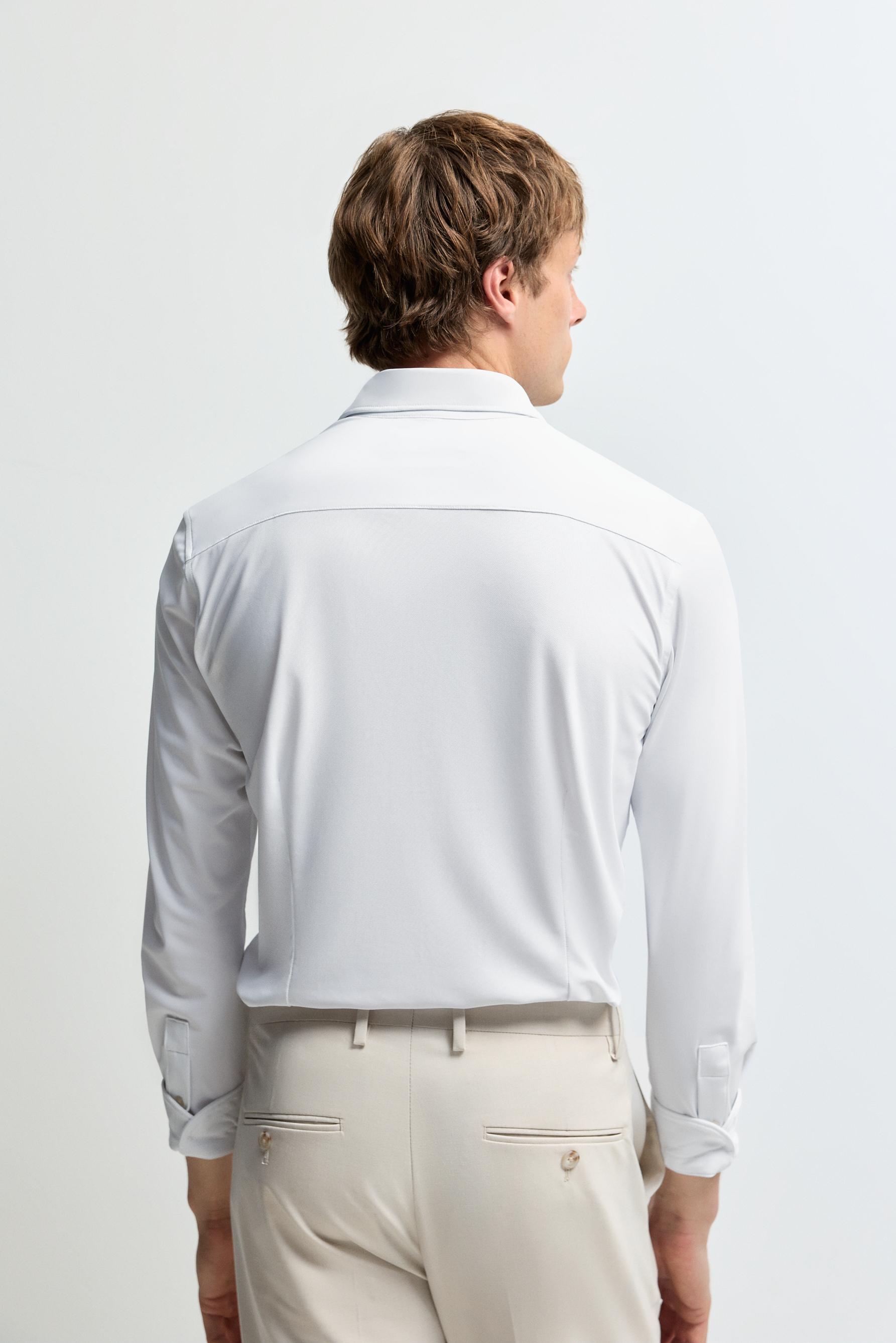 Slim fit tailored shirt — WHITE