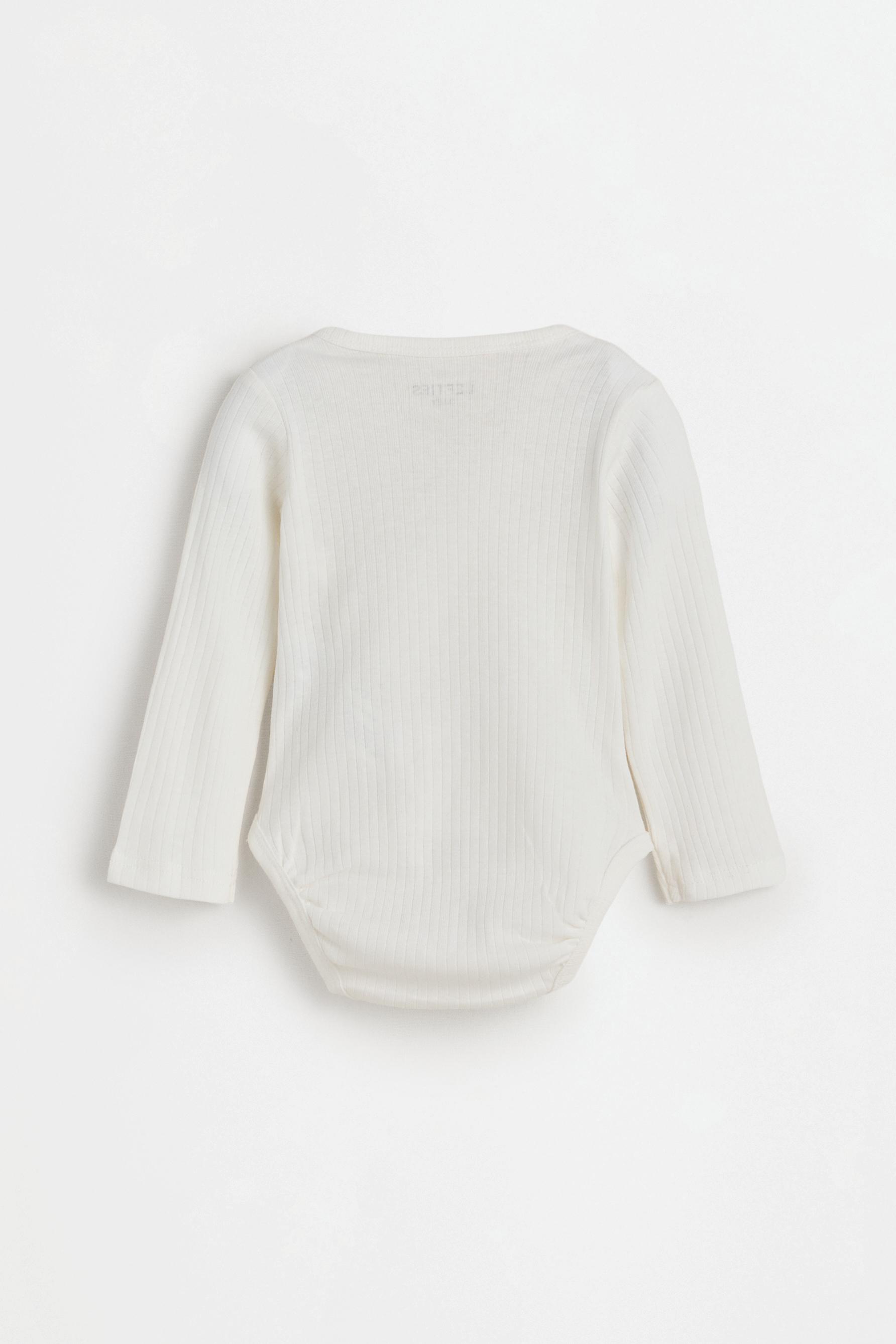 Pack of 2 ribbed kimono bodysuits — MUSTARD