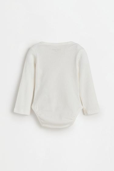 Pack of 2 ribbed crossover bodysuits — MUSTARD 3