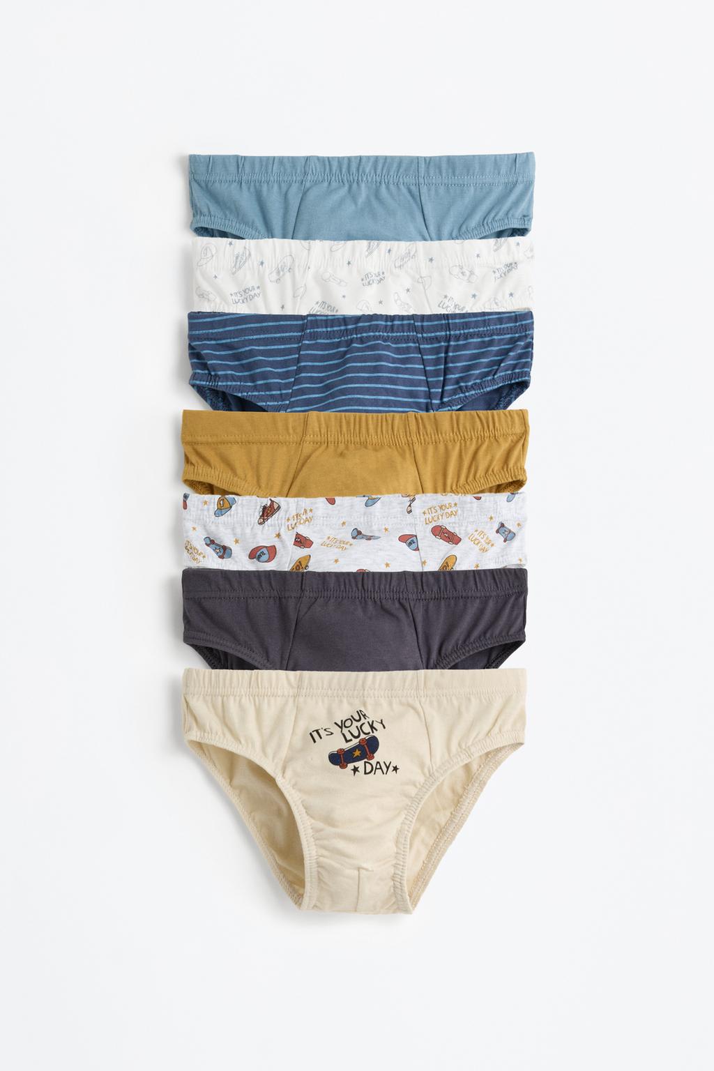 Pack of 7 skate briefs