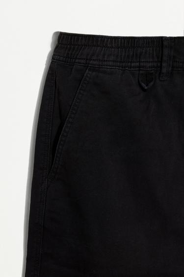 Slim fit Bermuda shorts — BLACK 7