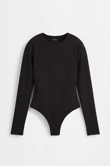 Long sleeve polyamide bodysuit — BLACK 6