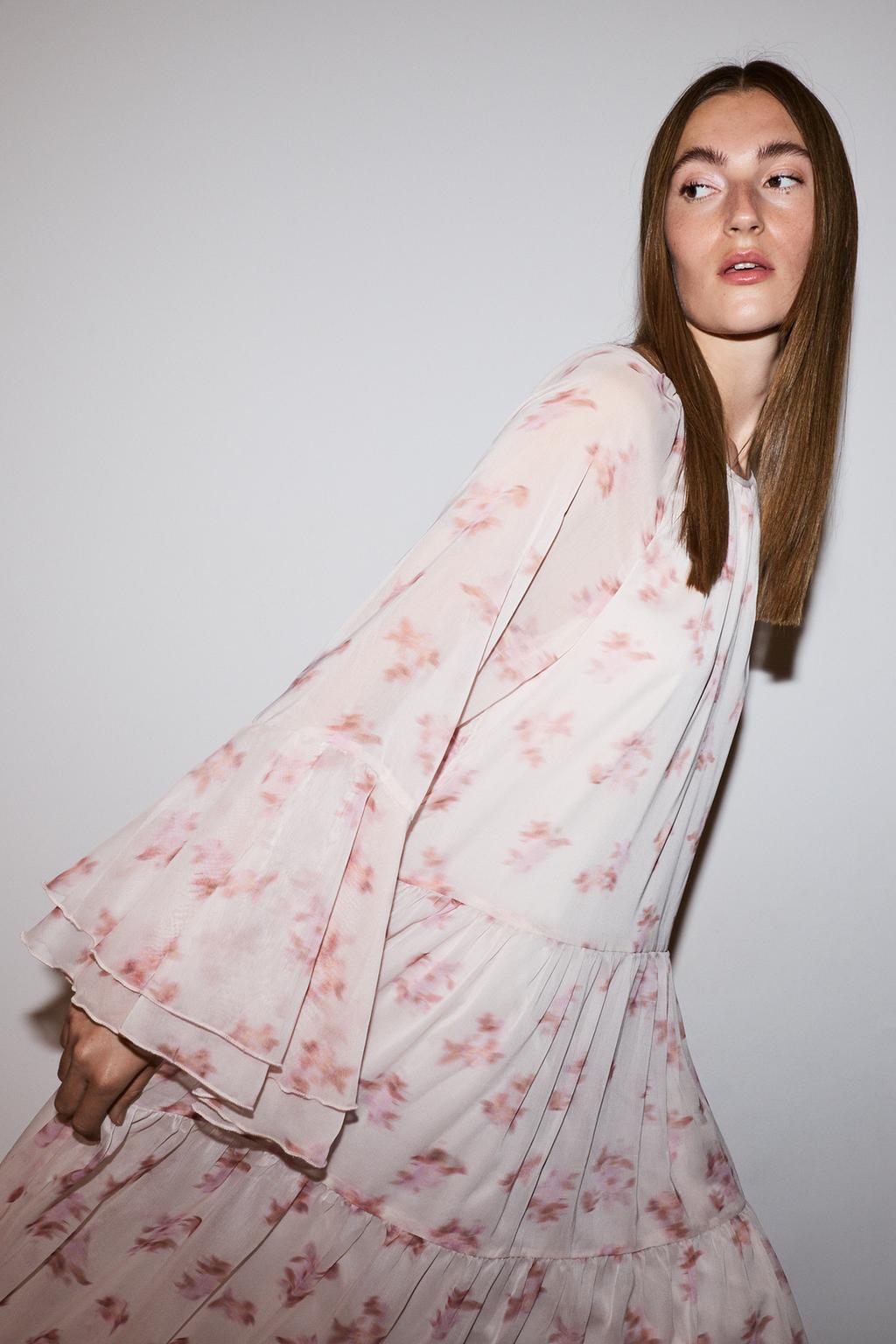 Printed midi dress