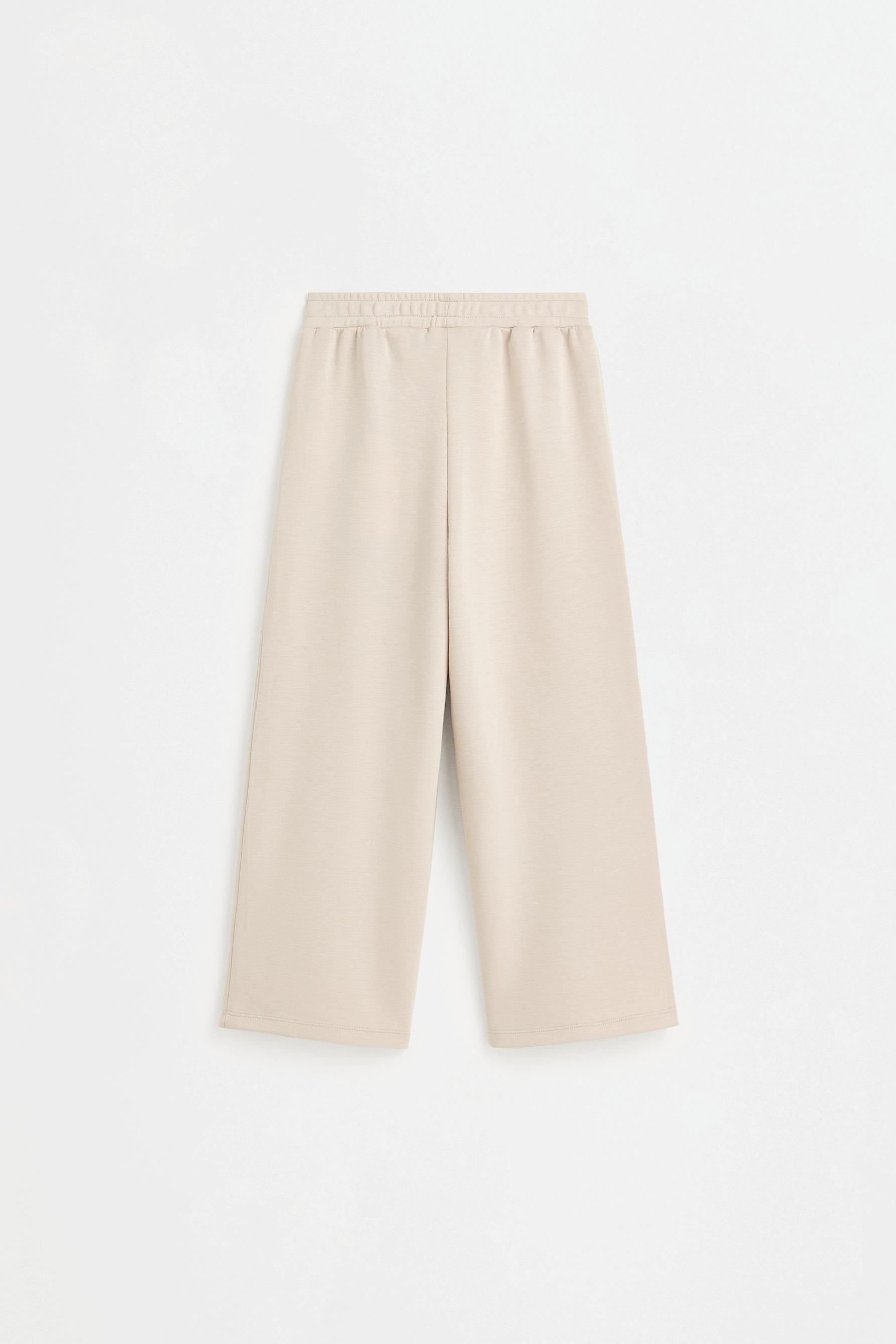 Pleated culottes — BEIGE