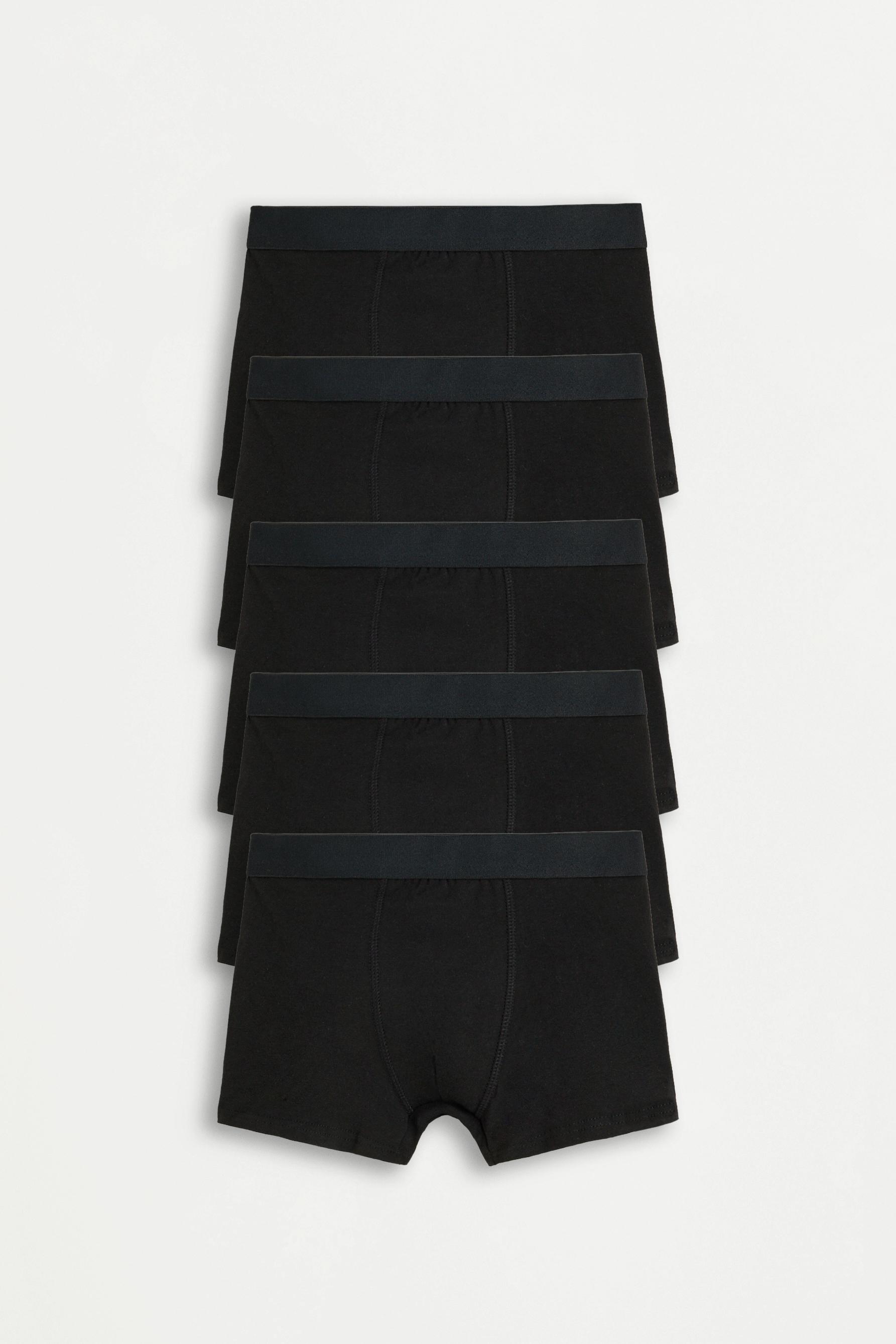 Pack of 5 basic boxer shorts — BLACK