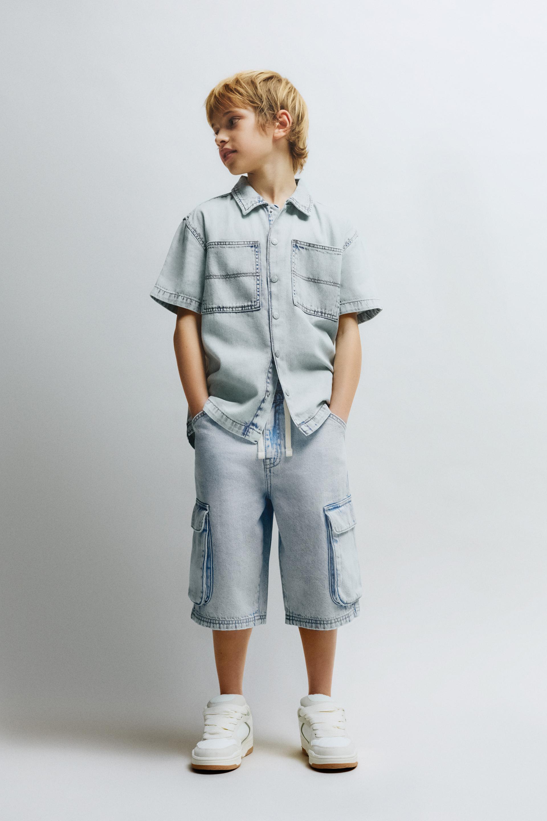 Camisa denim efecto lavado