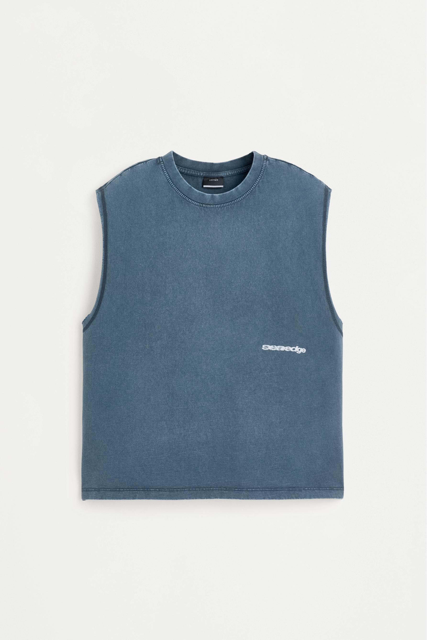 Printed tank top — NAVY