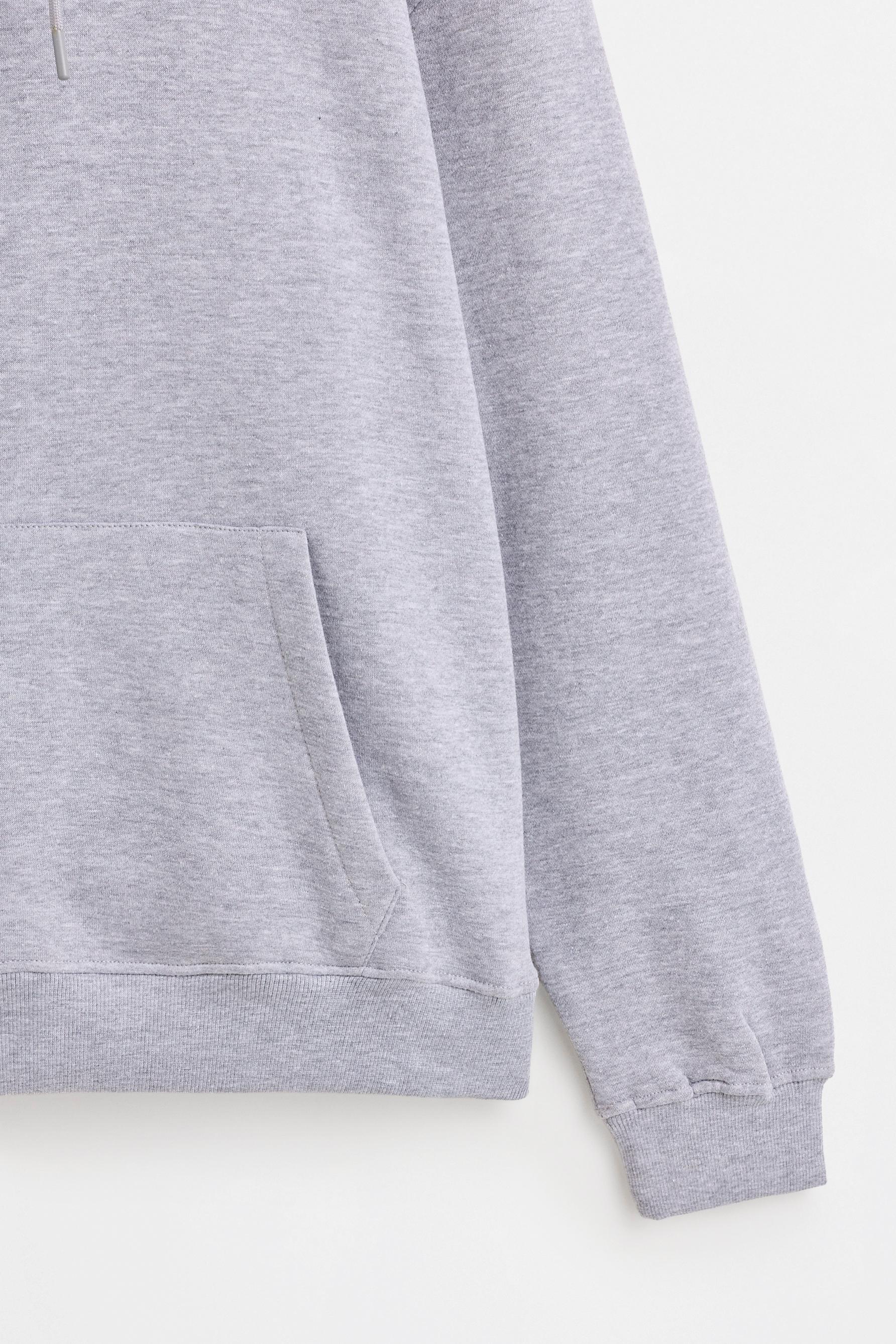 Basic hoodie — GREY MARL