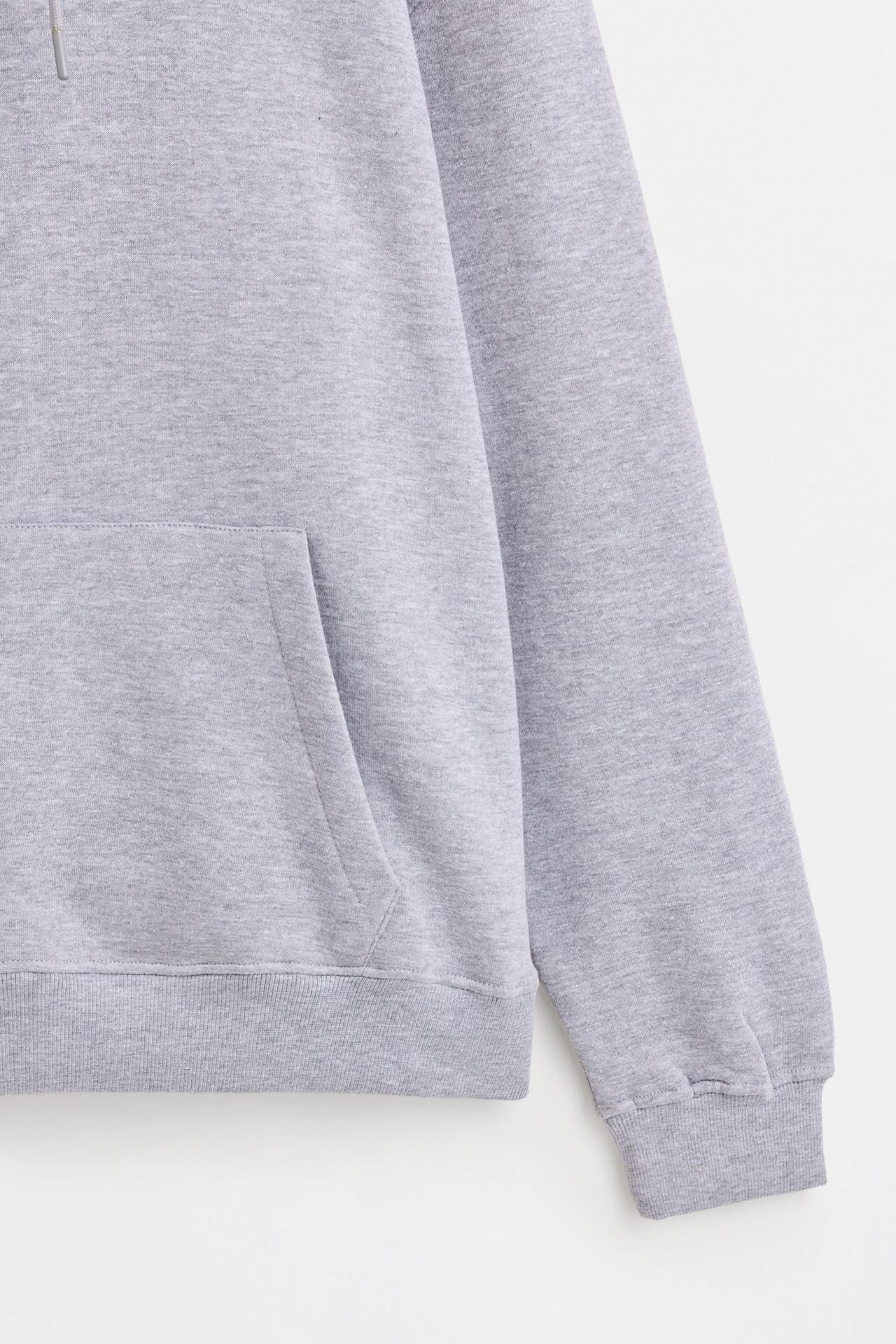 Basic hoodie — GREY MARL