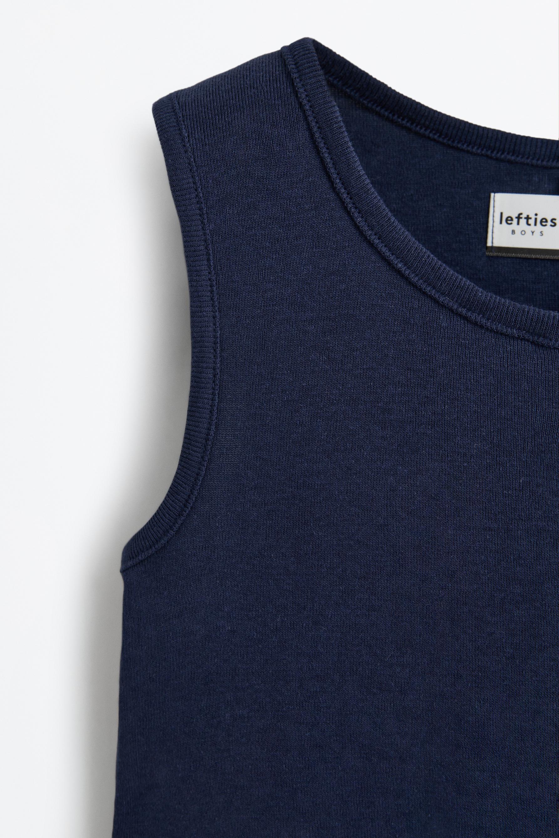 3-pack of undershirts — BLUE/WHITE