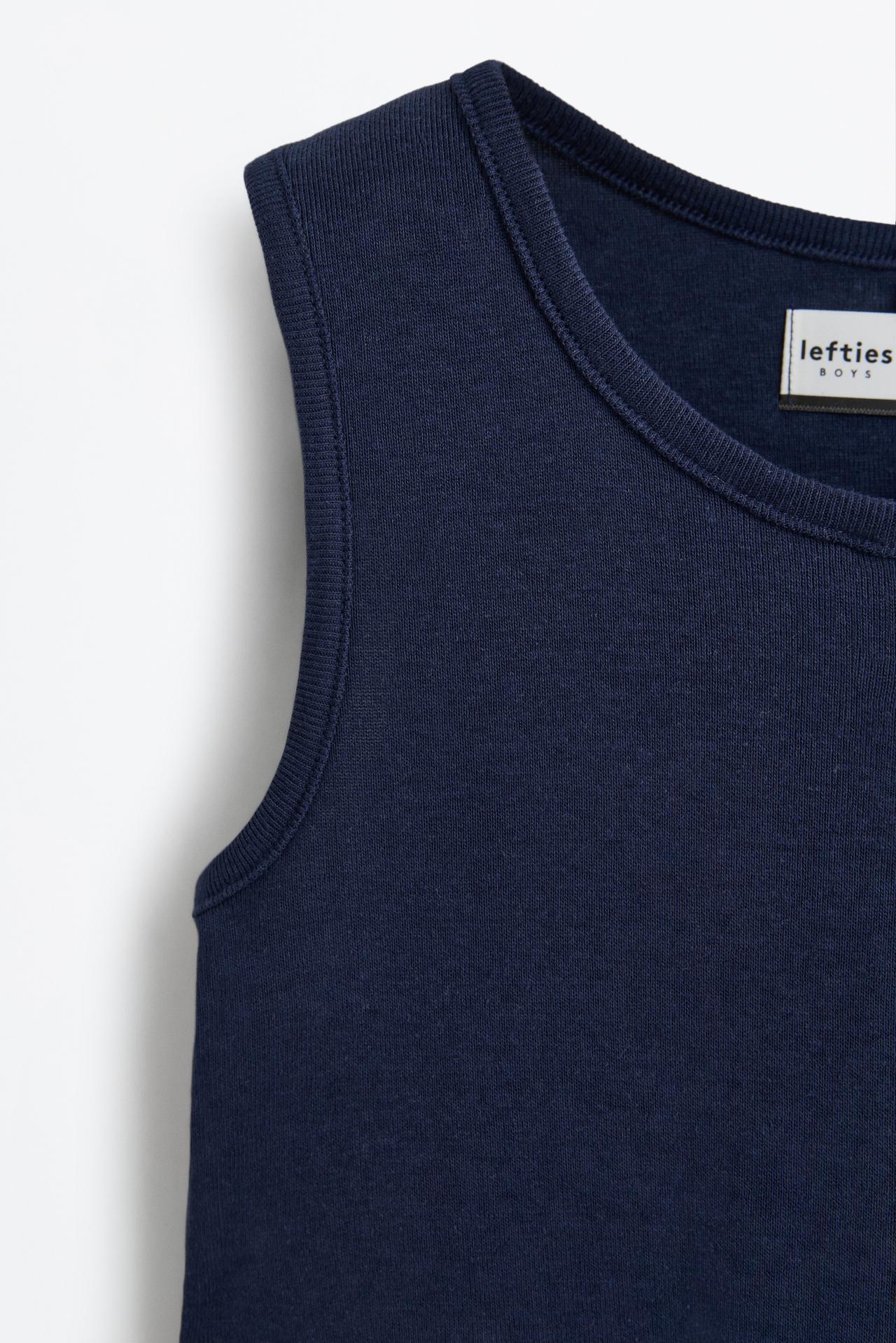 3-pack of undershirts — BLUE/WHITE