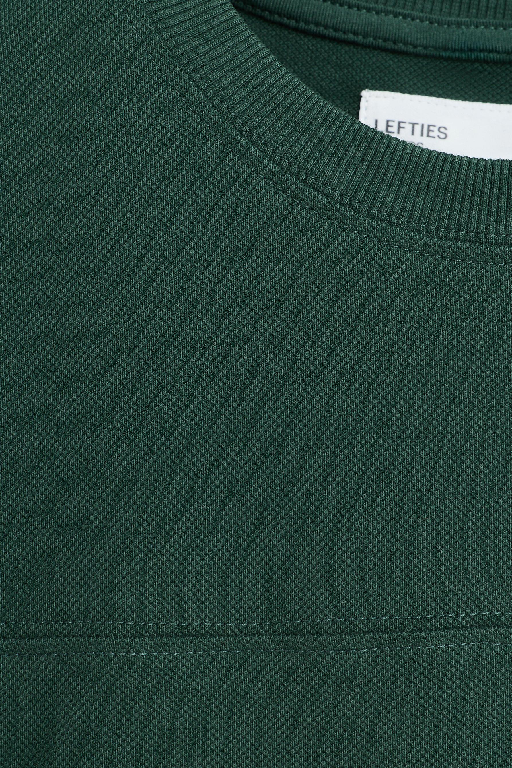 Piqué T-shirt and Bermuda shorts co-ord — DARK GREEN