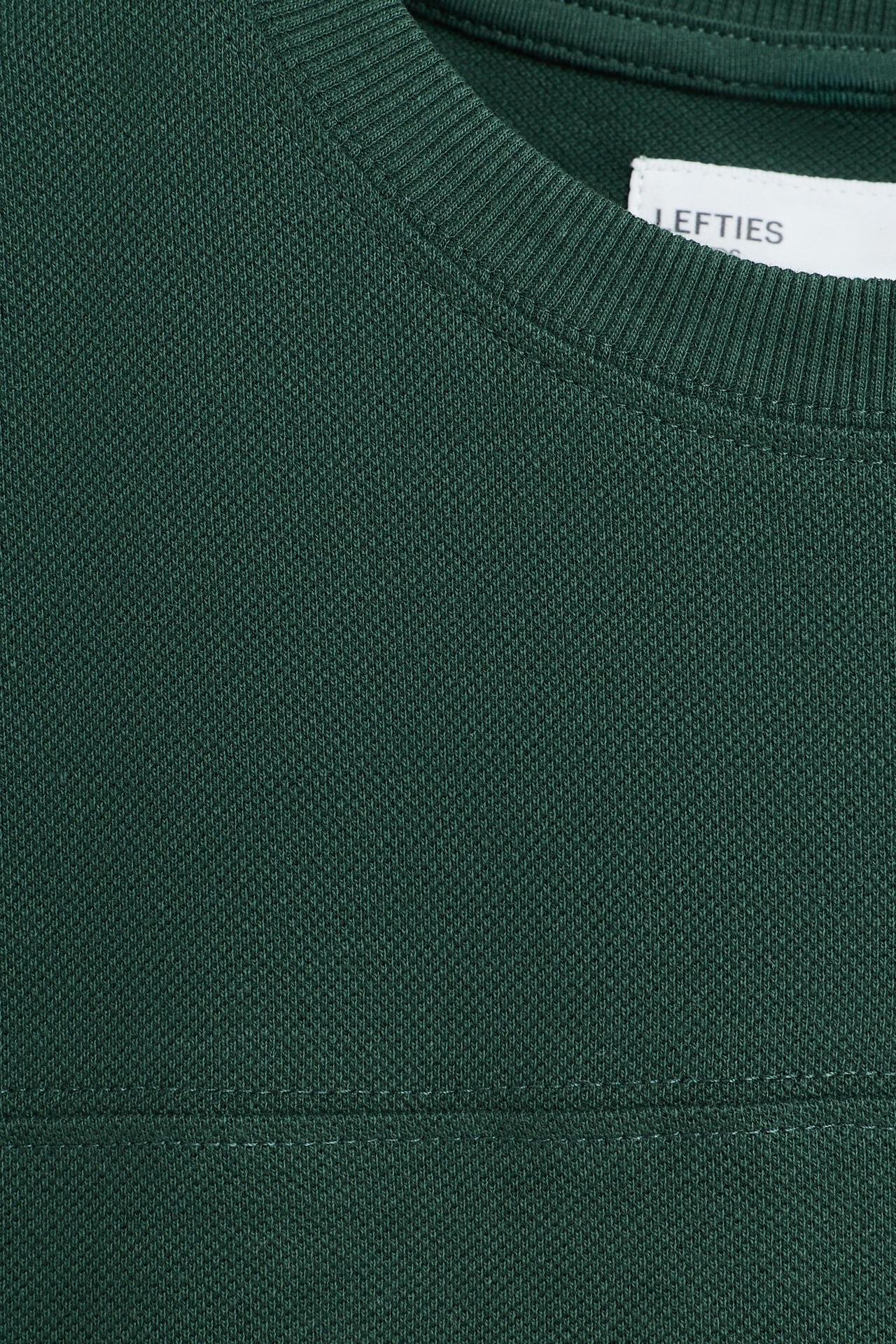 Piqué T-shirt and Bermuda shorts co-ord — DARK GREEN
