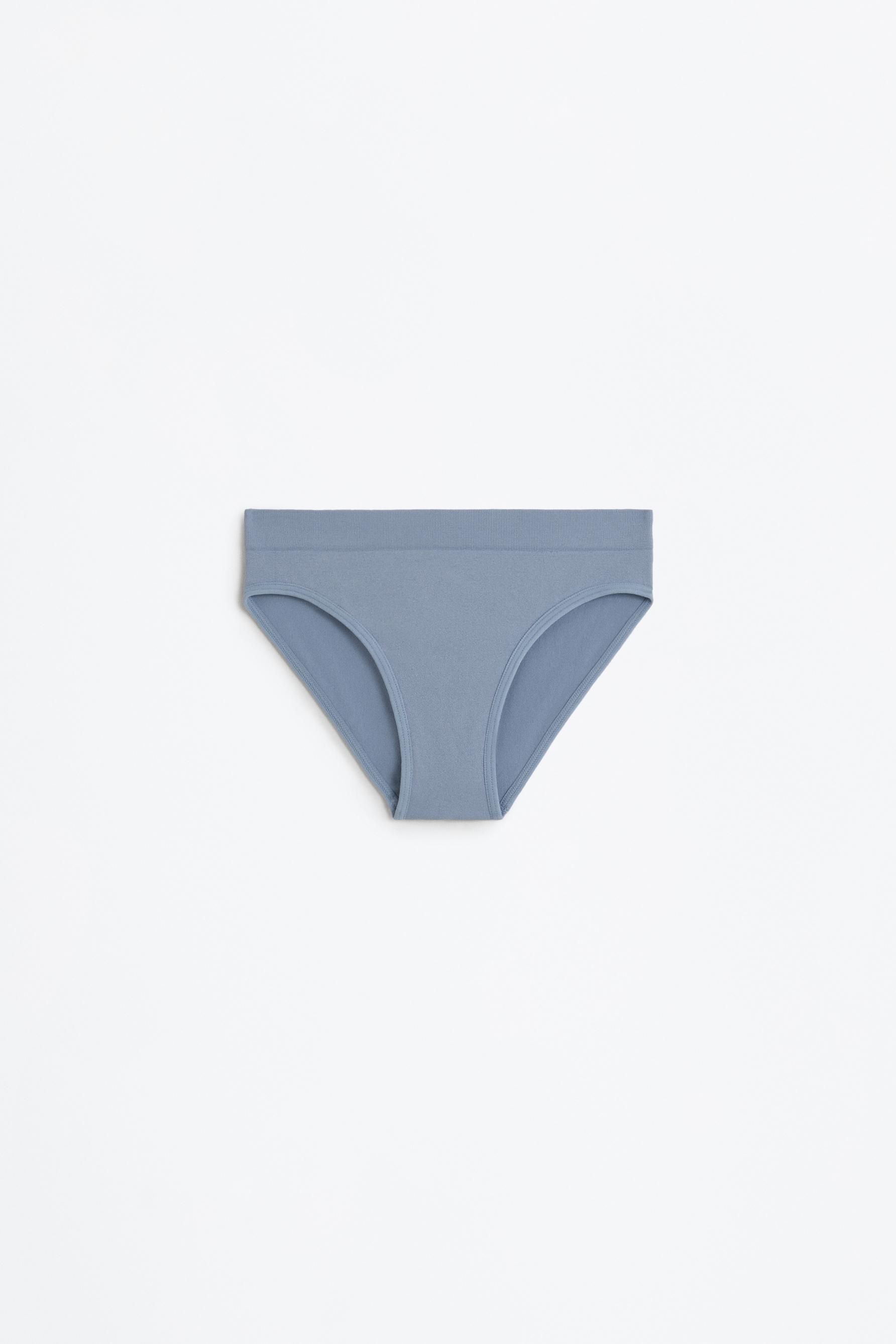 Seamless briefs (Pack of 3) — WHITE/SKY BLUE