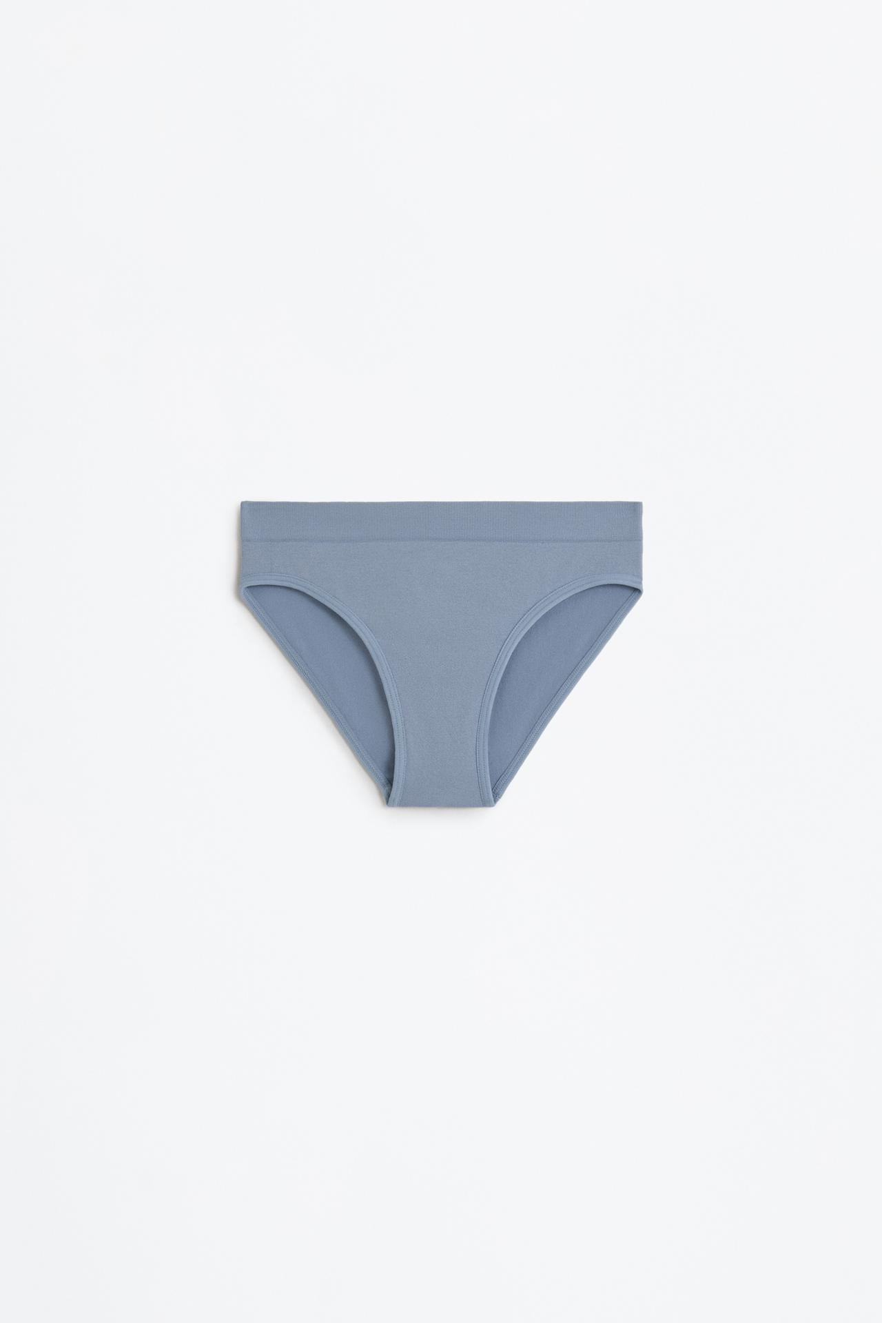 Seamless briefs (Pack of 3) — WHITE/SKY BLUE