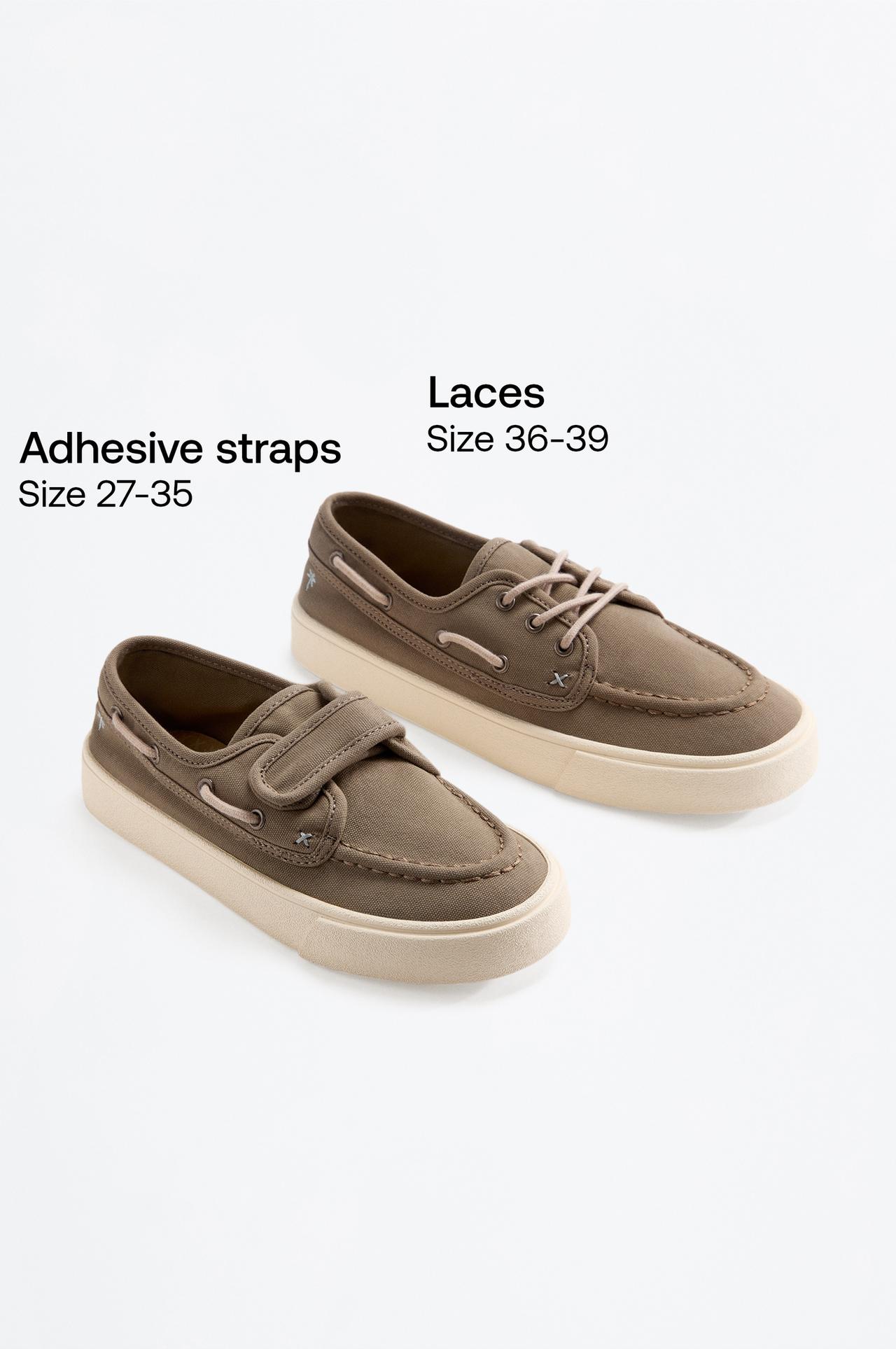CASUAL BOAT SHOE — KHAKI
