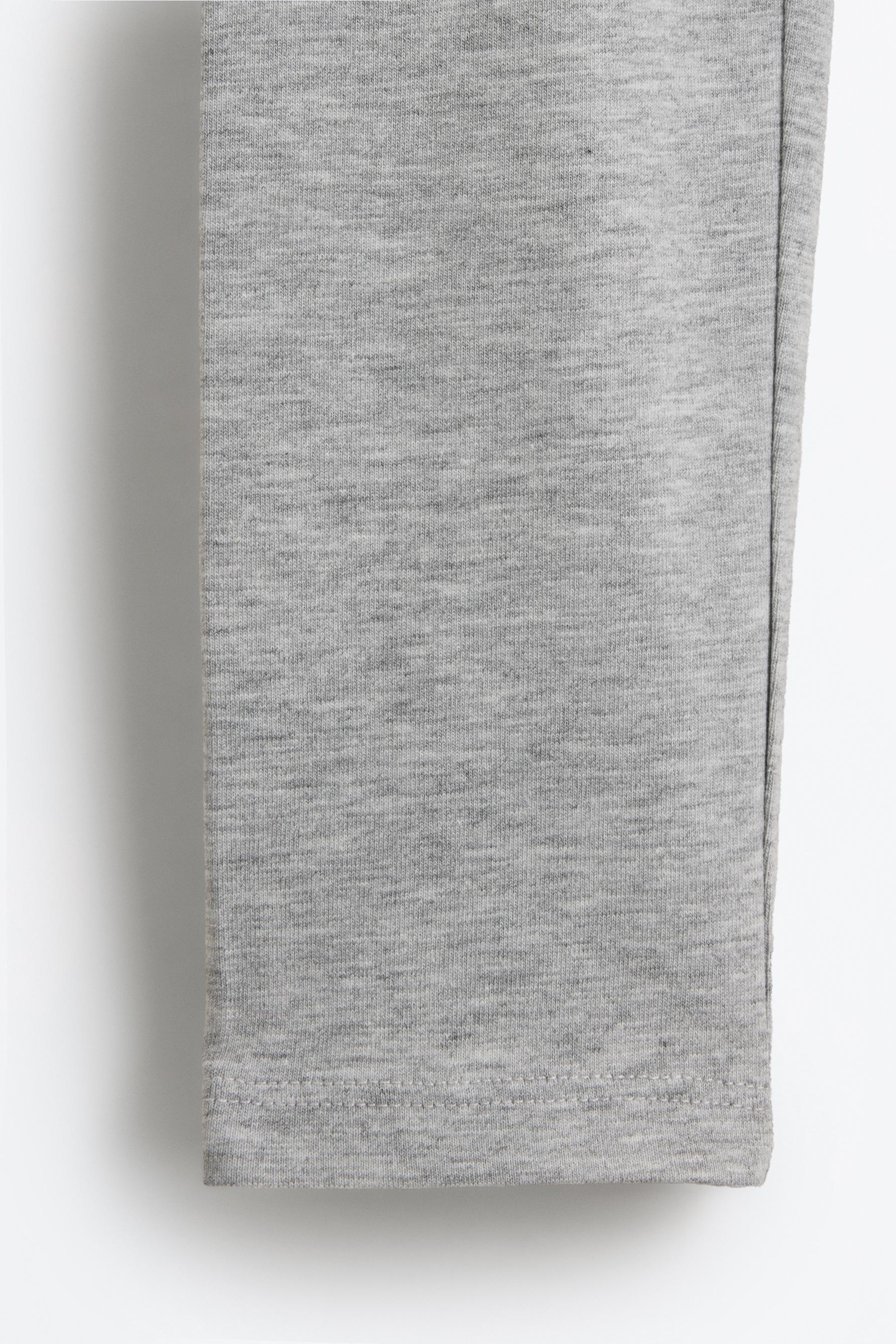 6-pack of plain leggings — BLACK