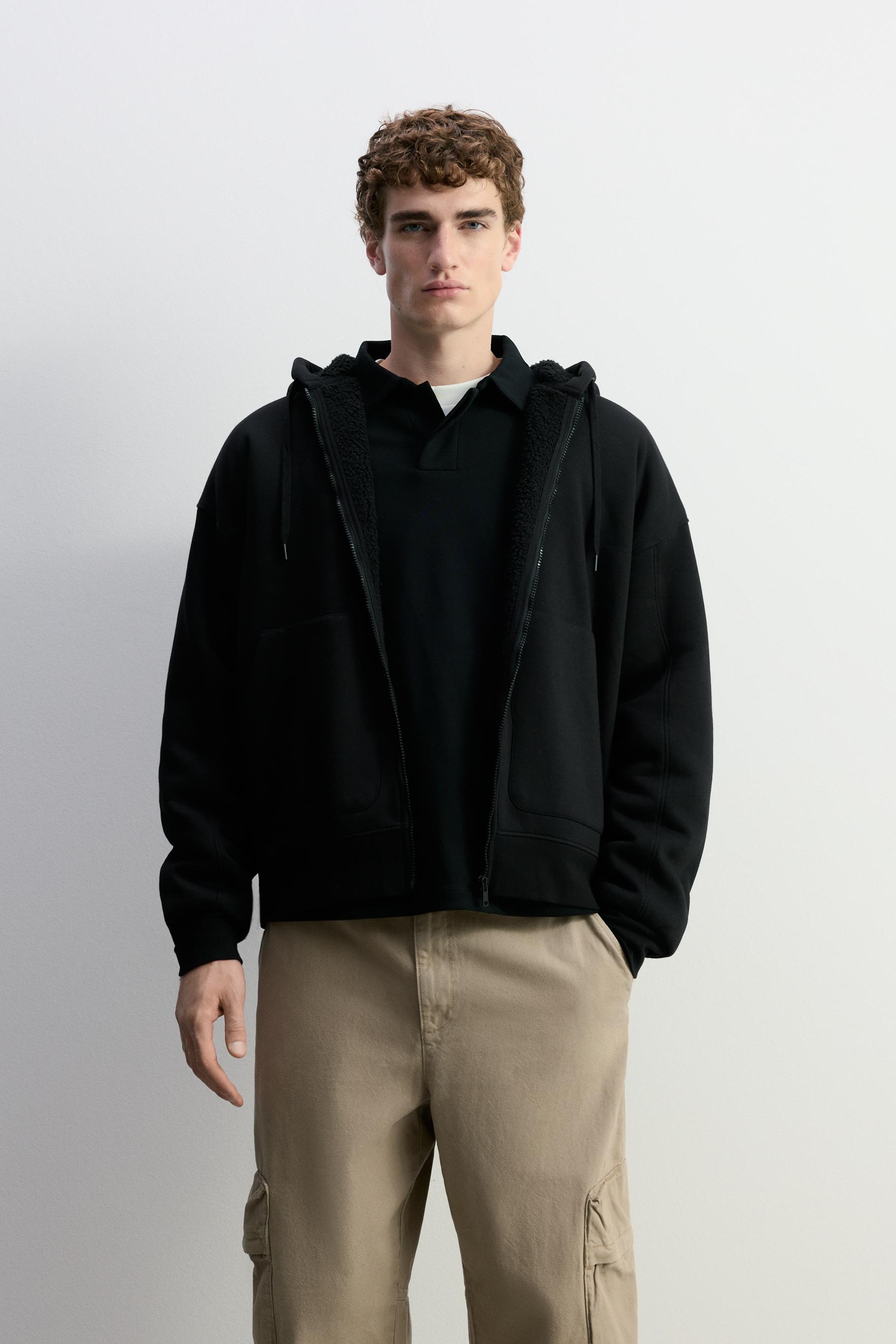 Sudadera cremallera borreguillo