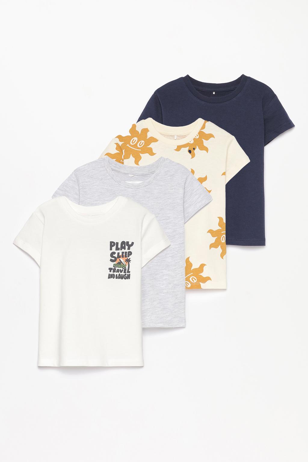 Pack de 4 t-shirts combinadas