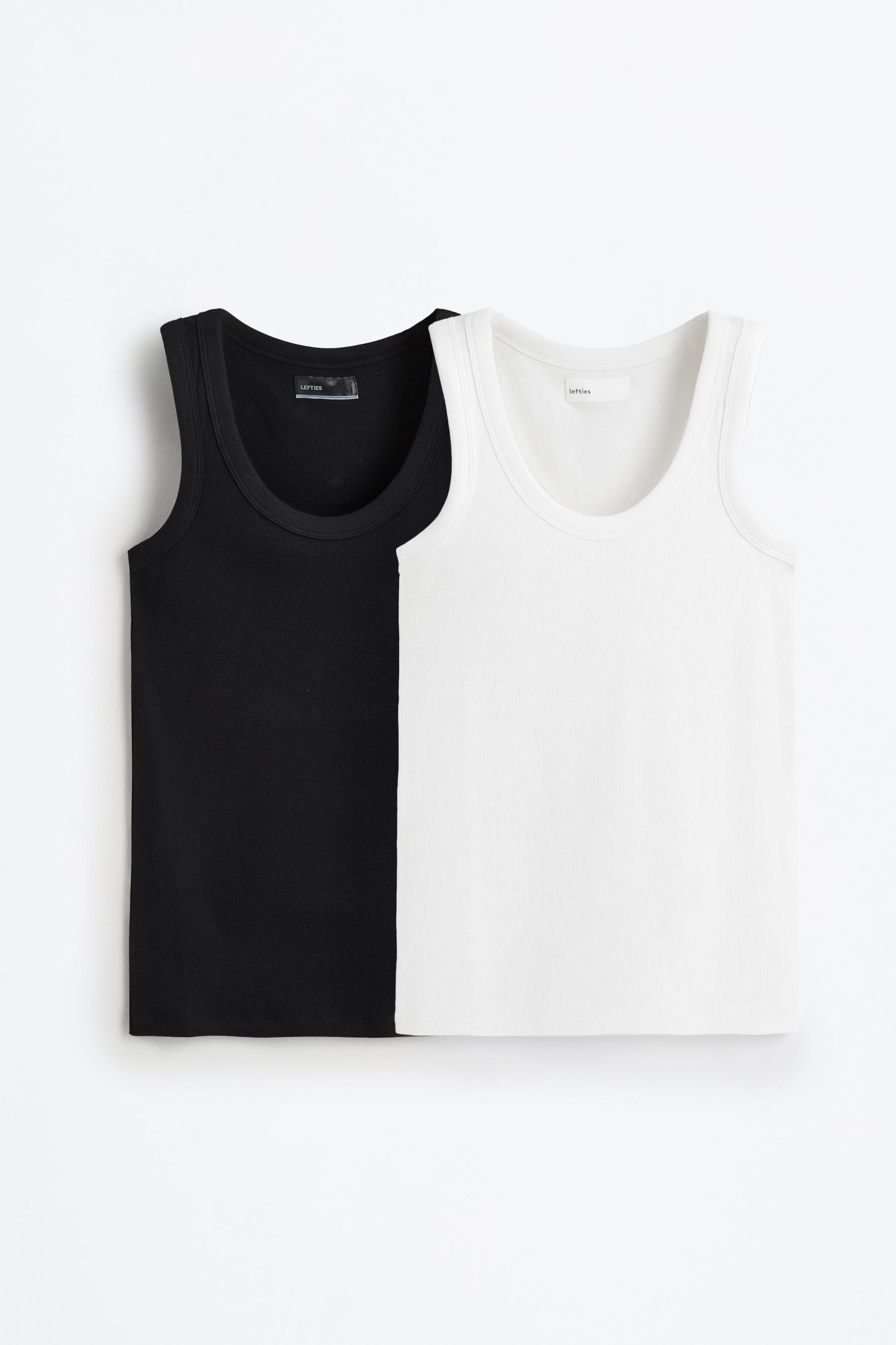 2-pack of racerback T-shirts — WHITE