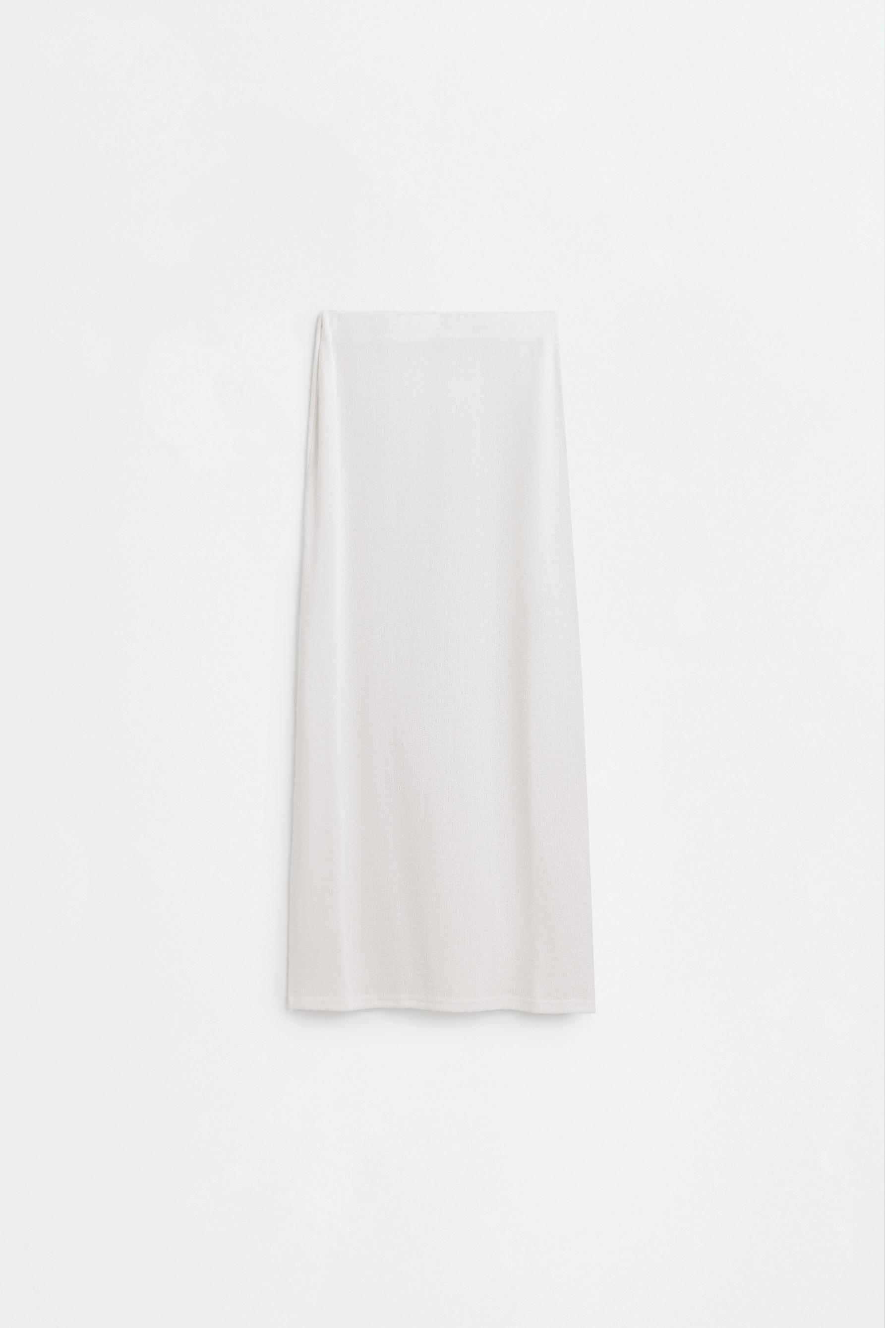 Rustic midi skirt — OFF WHITE