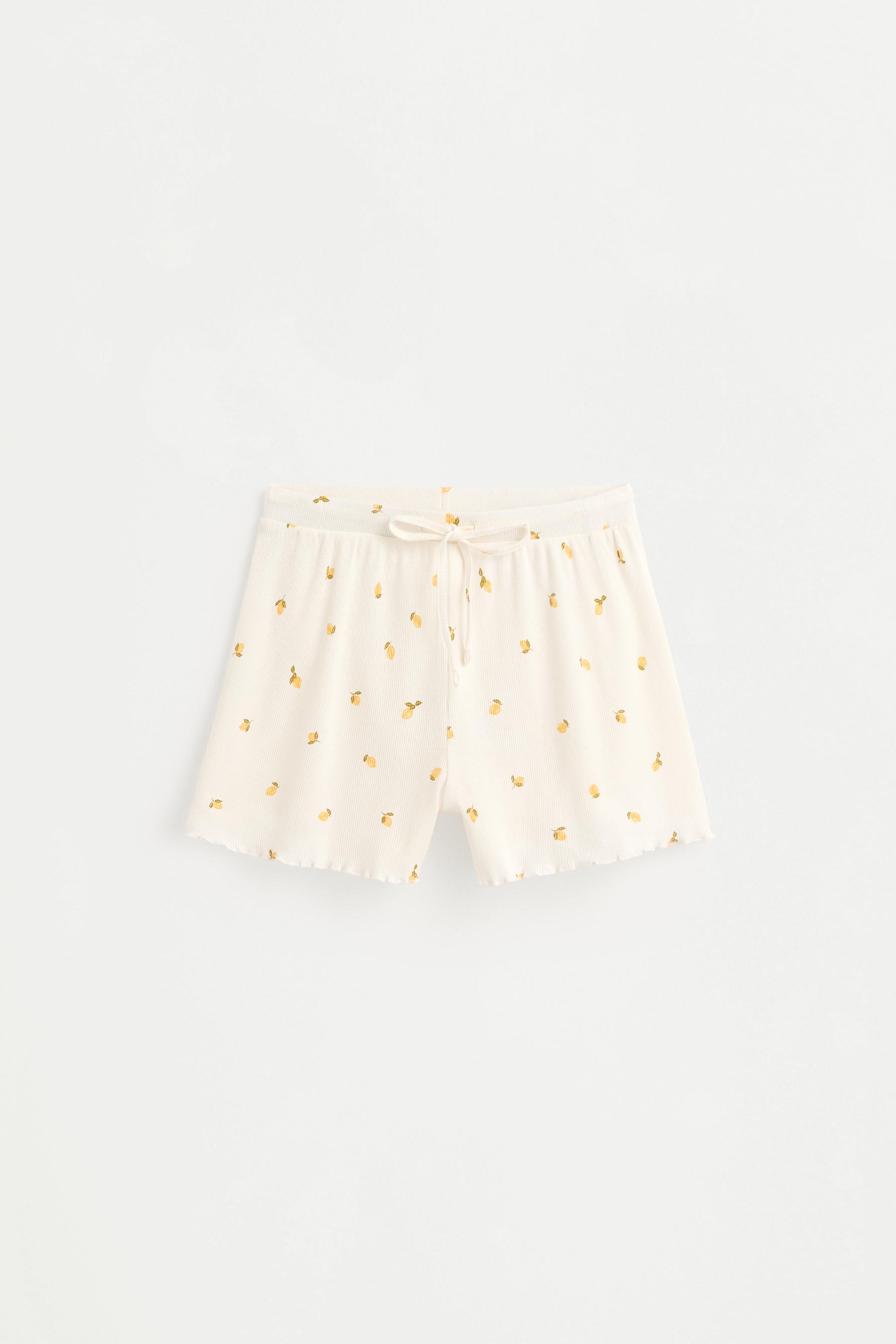 Short printed pyjamas — YELLOW