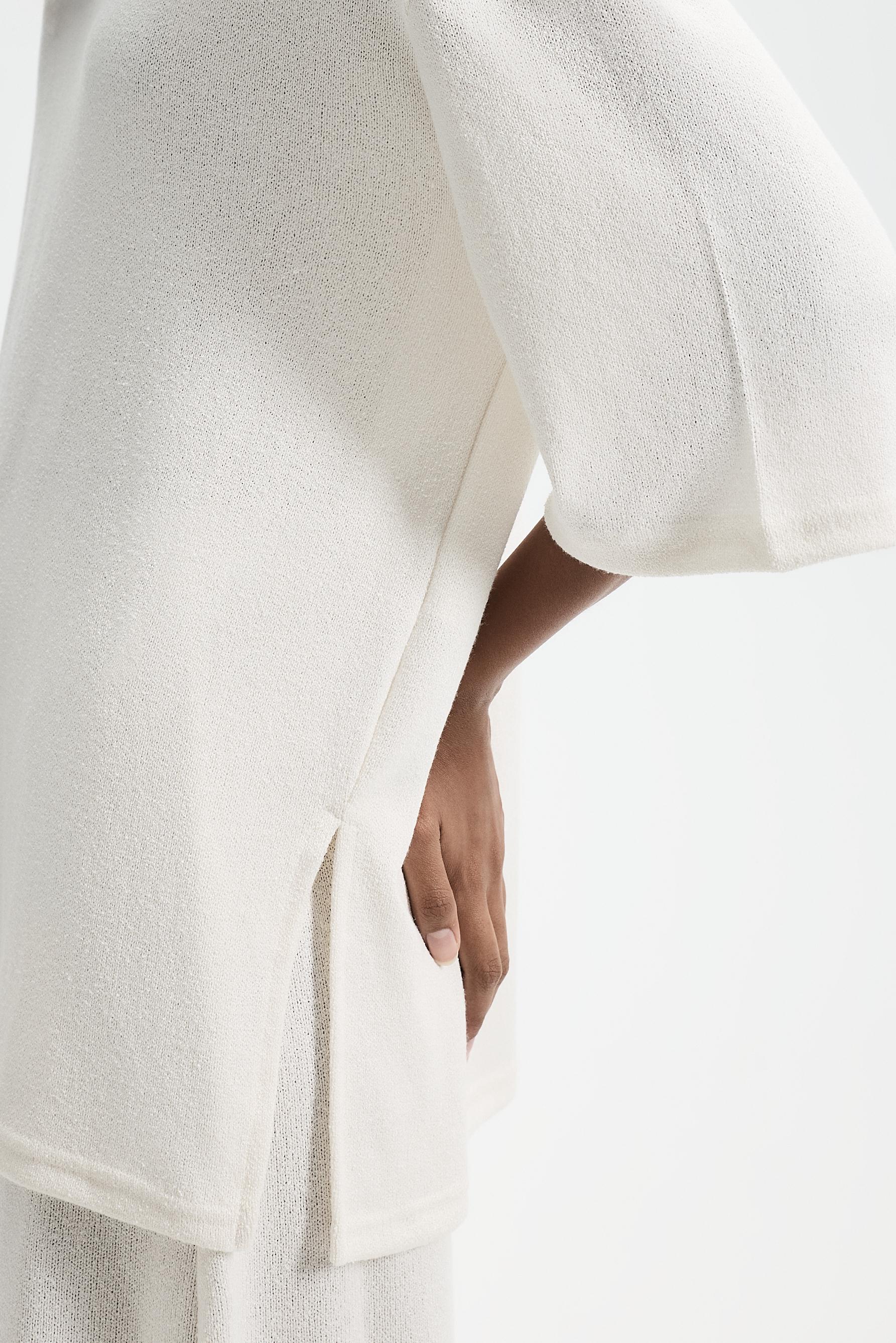 Oversize rustic T-shirt — OFF WHITE