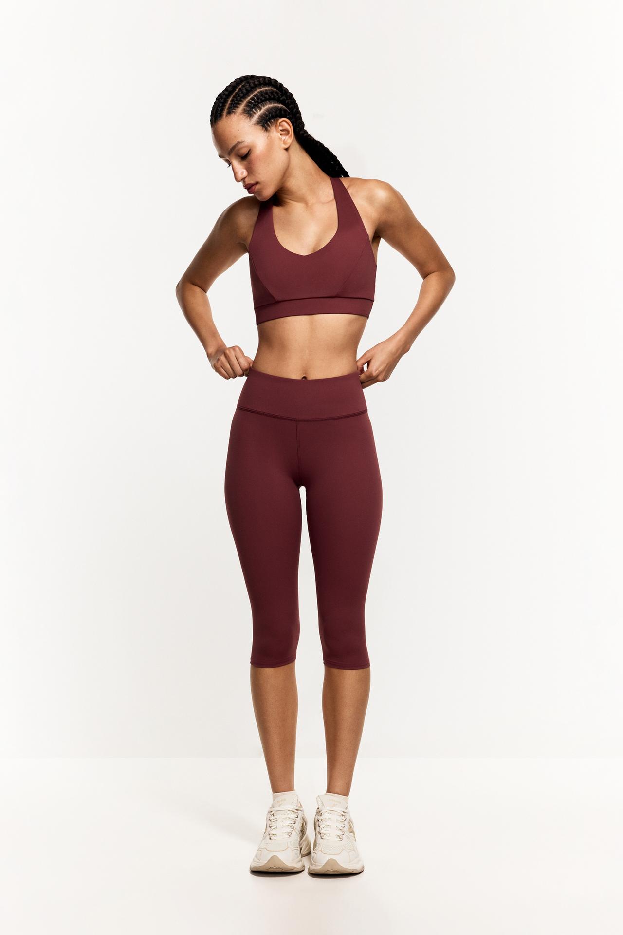Capri leggings — DARK PINK
