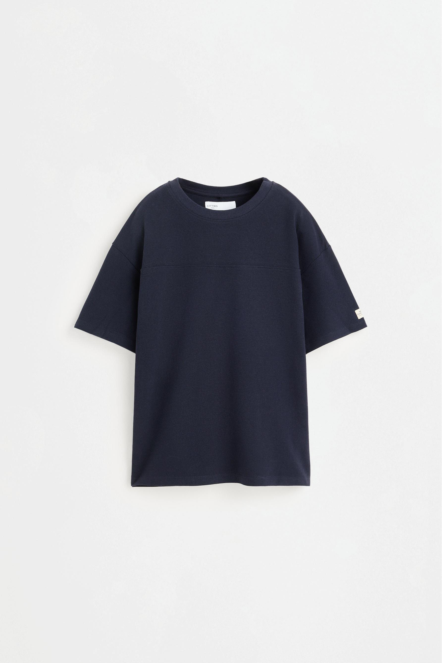 Piqué T-shirt and Bermuda shorts co-ord — NAVY
