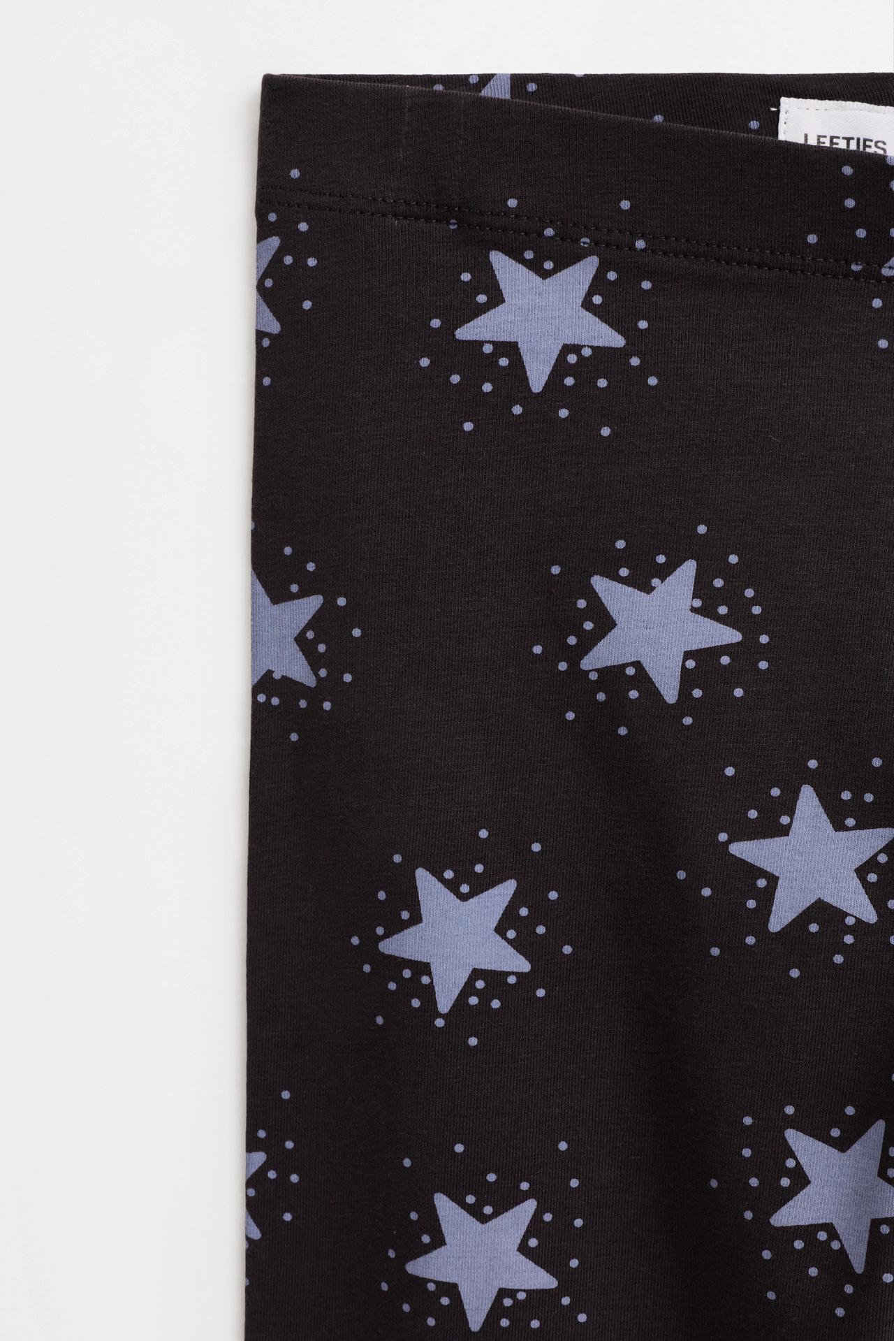 2-pack of contrast leggings — BLACK