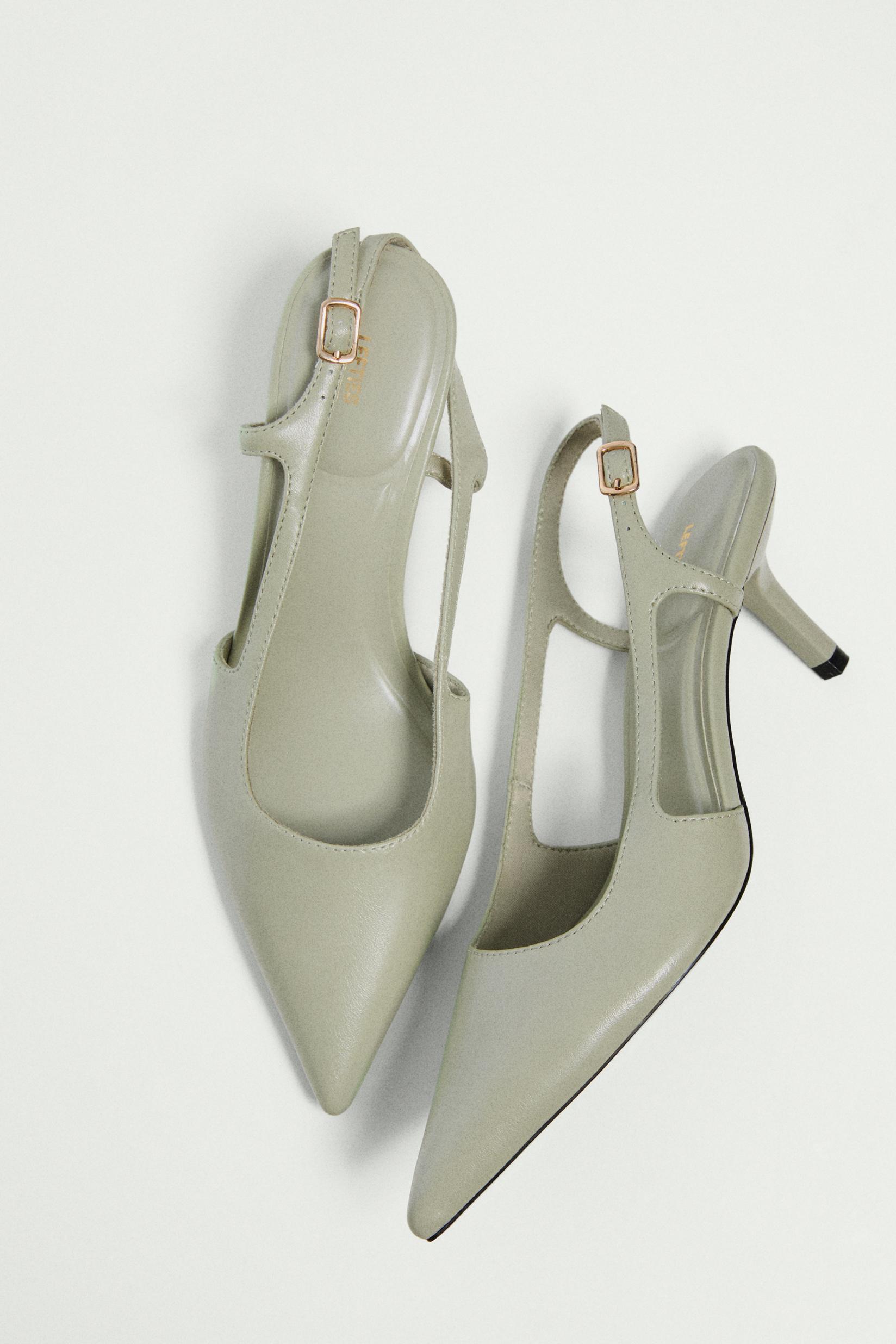 Slingback Heel Shoe — GREEN