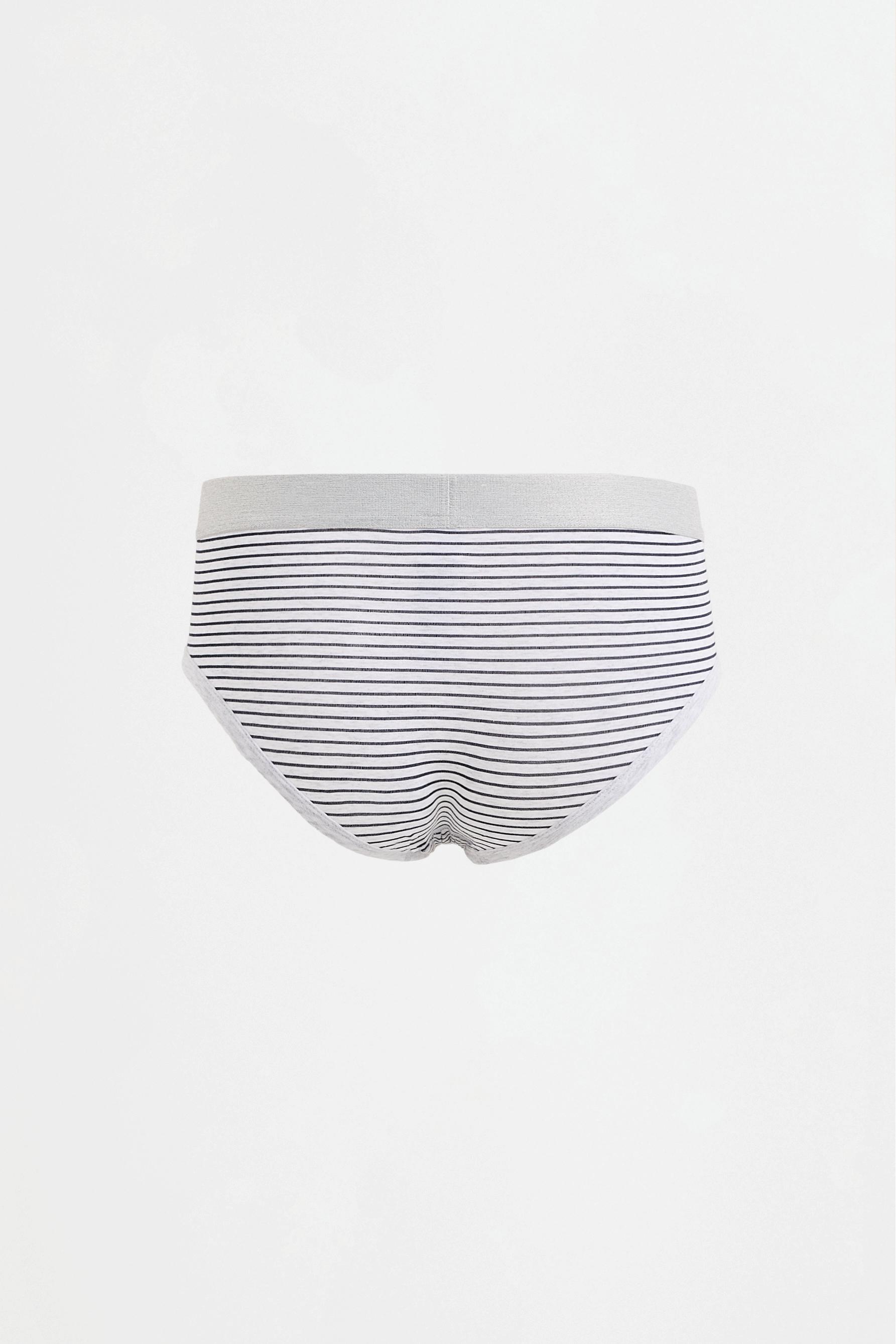 Contrast briefs (5-pack) — MAROON