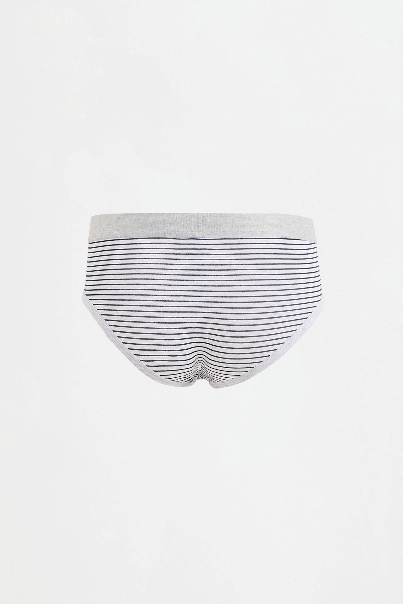 Contrast briefs (5-pack) — MAROON