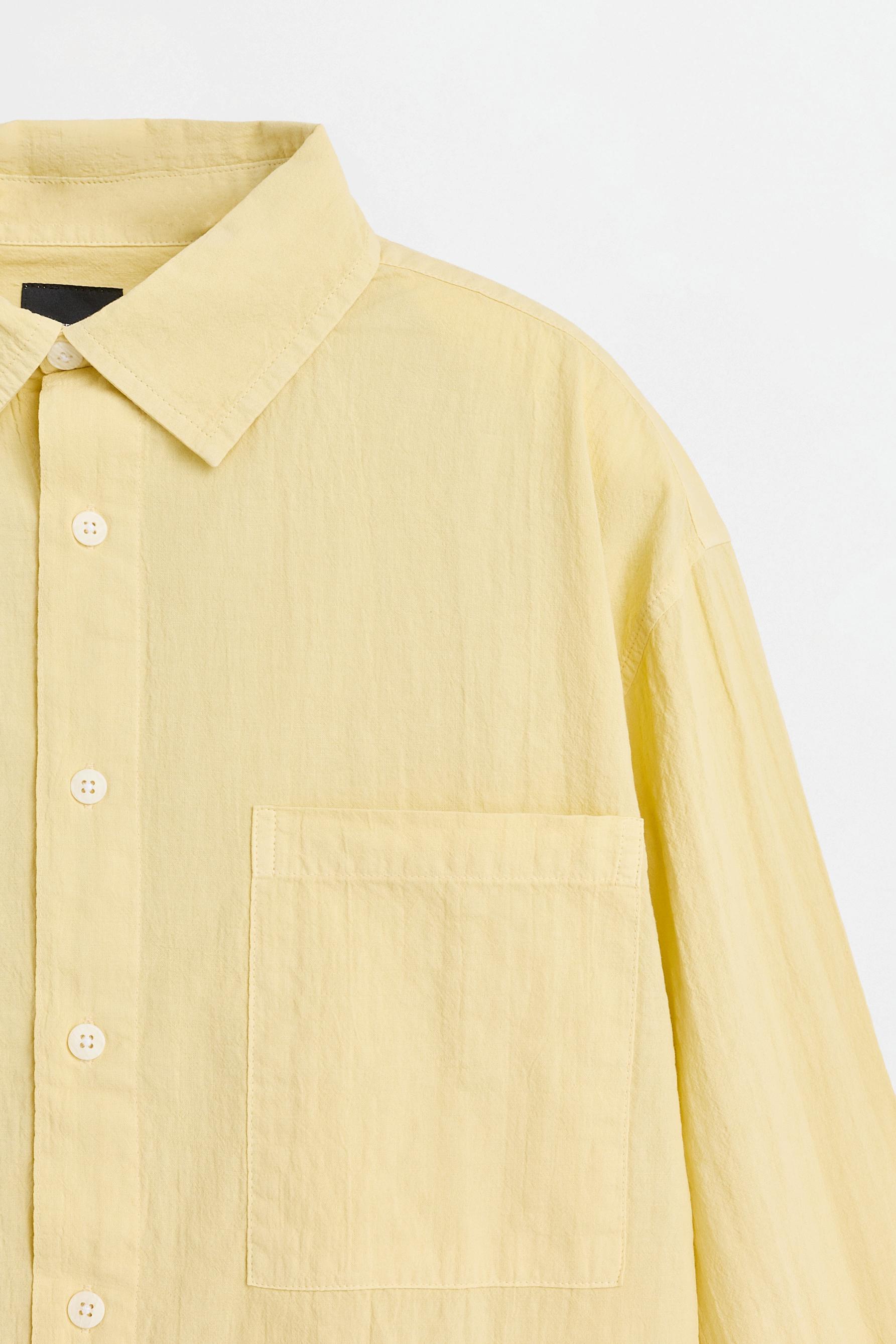 Textured shirt — YELLOW