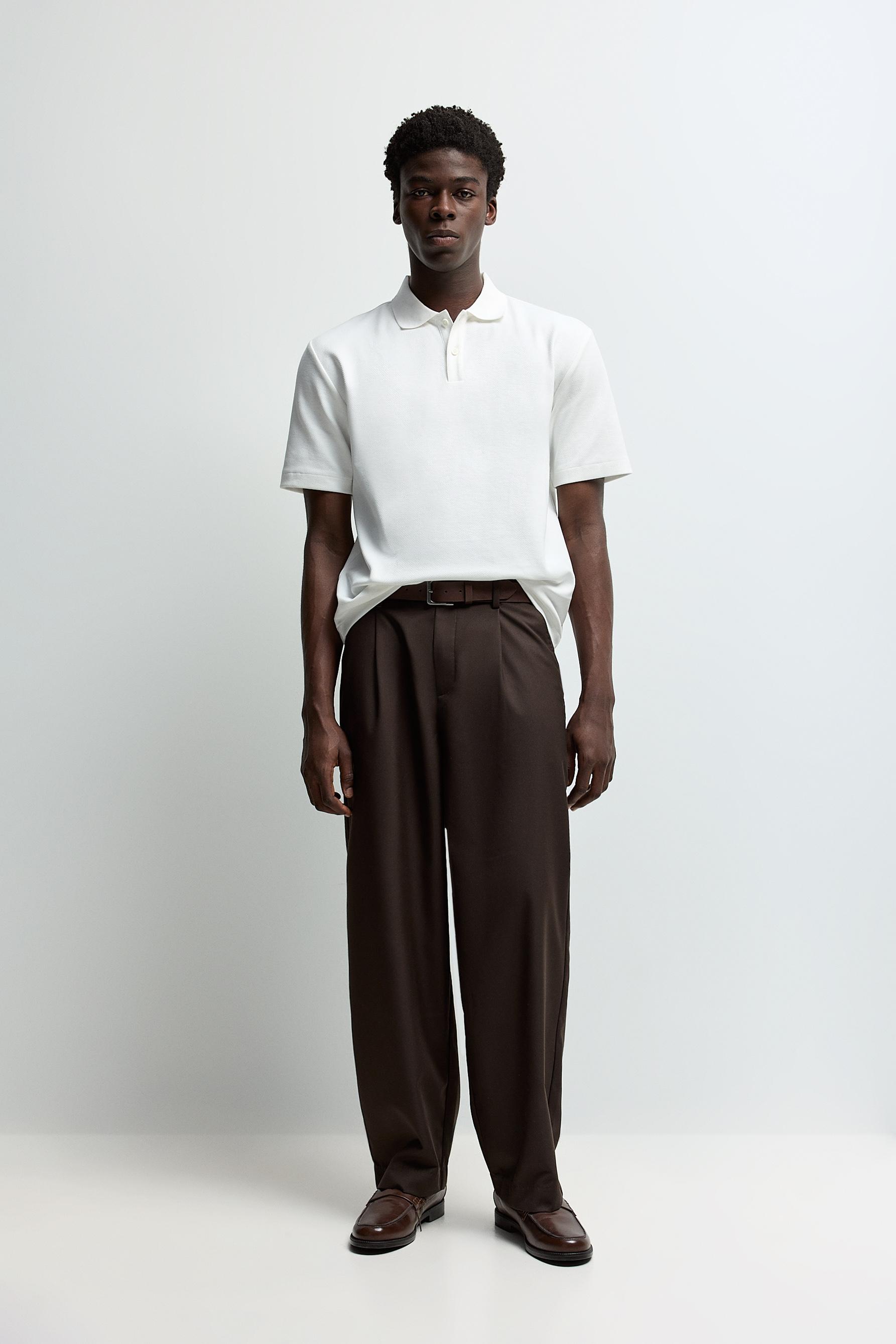Basic polo shirt — WHITE