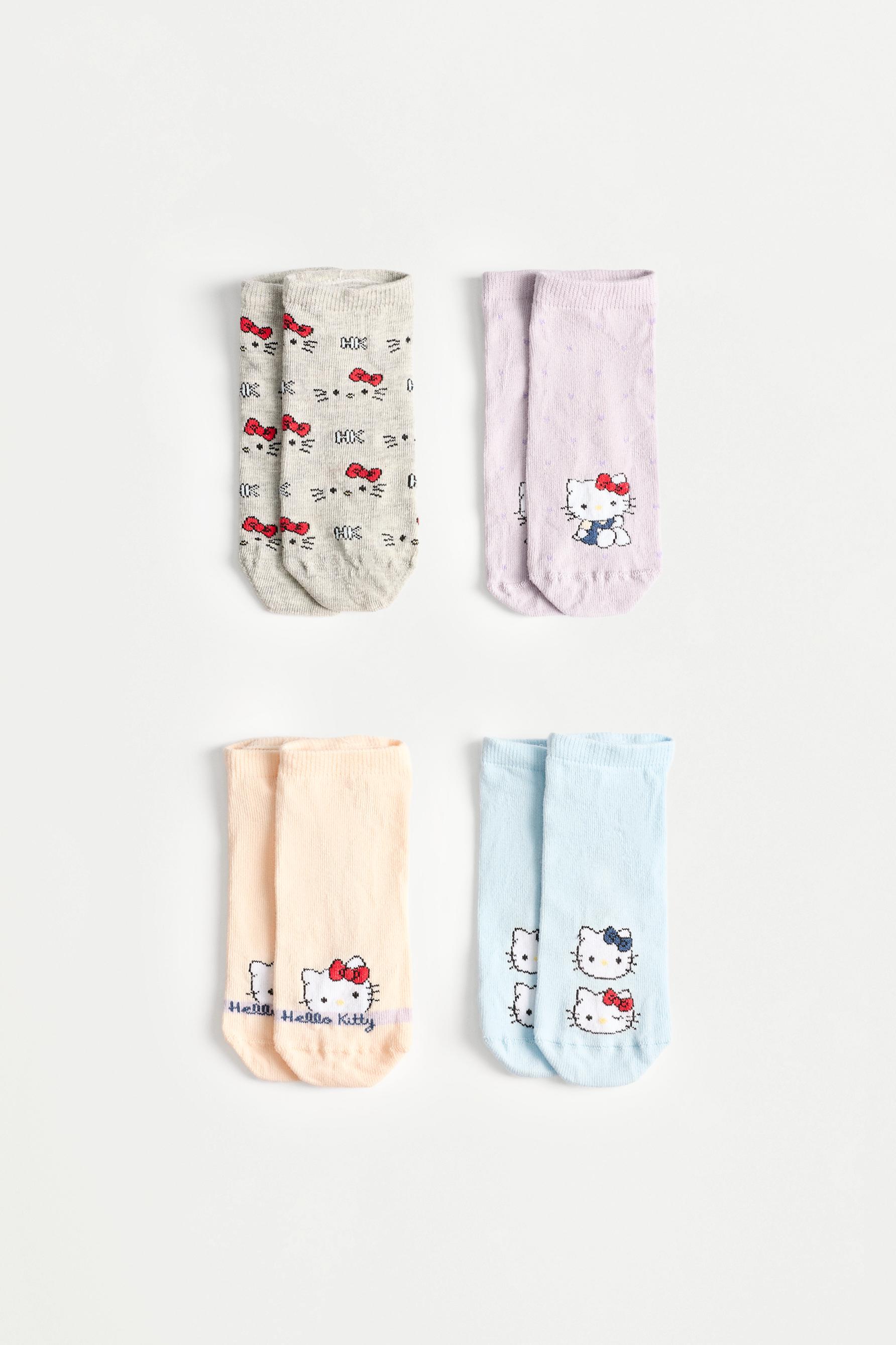 Hello Kitty ©SANRIO ankle socks (4-pack) — LILAC (alternate view)