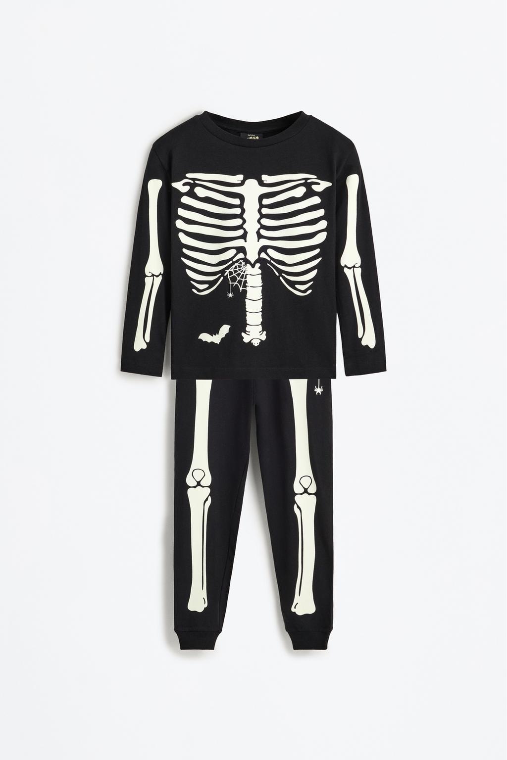 Girl | Family skeleton pyjamas co-ord