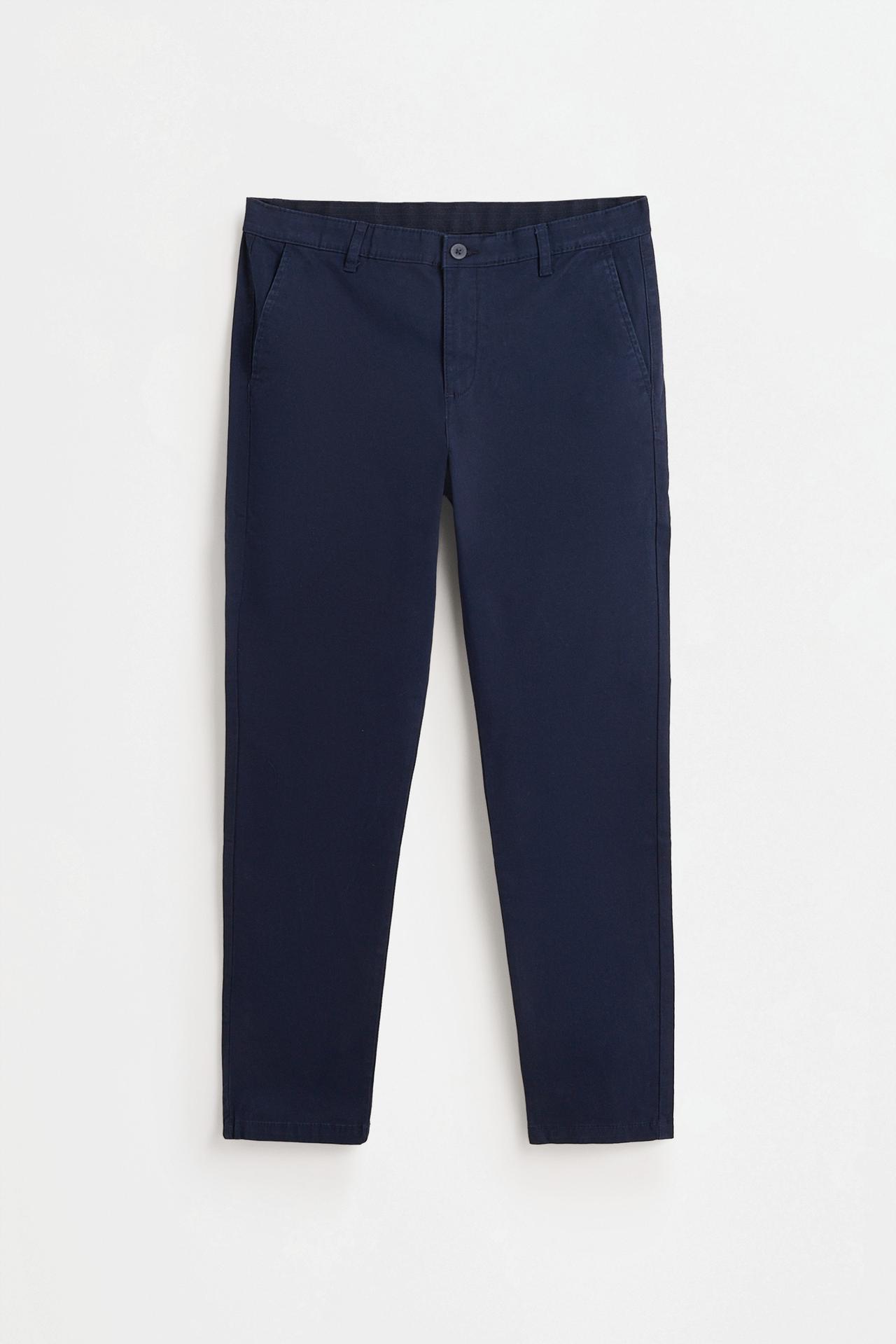 Skinny fit chino trousers — DARK BLUE