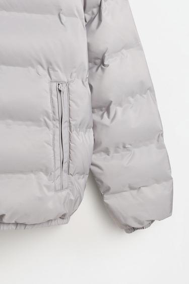 Padded jacket with hood — GREY 2