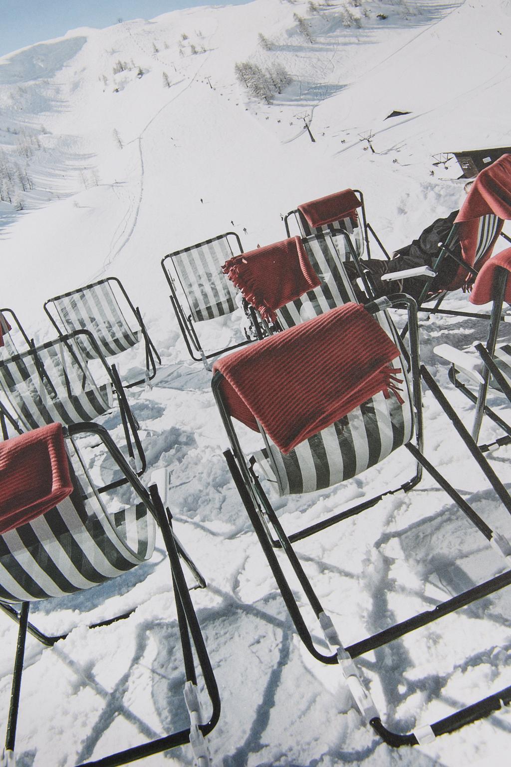 Póster tumbonas en la nieve POSTERY (50 x 70 cm)
