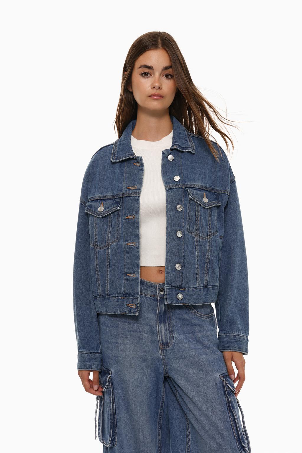 Cazadora oversize denim