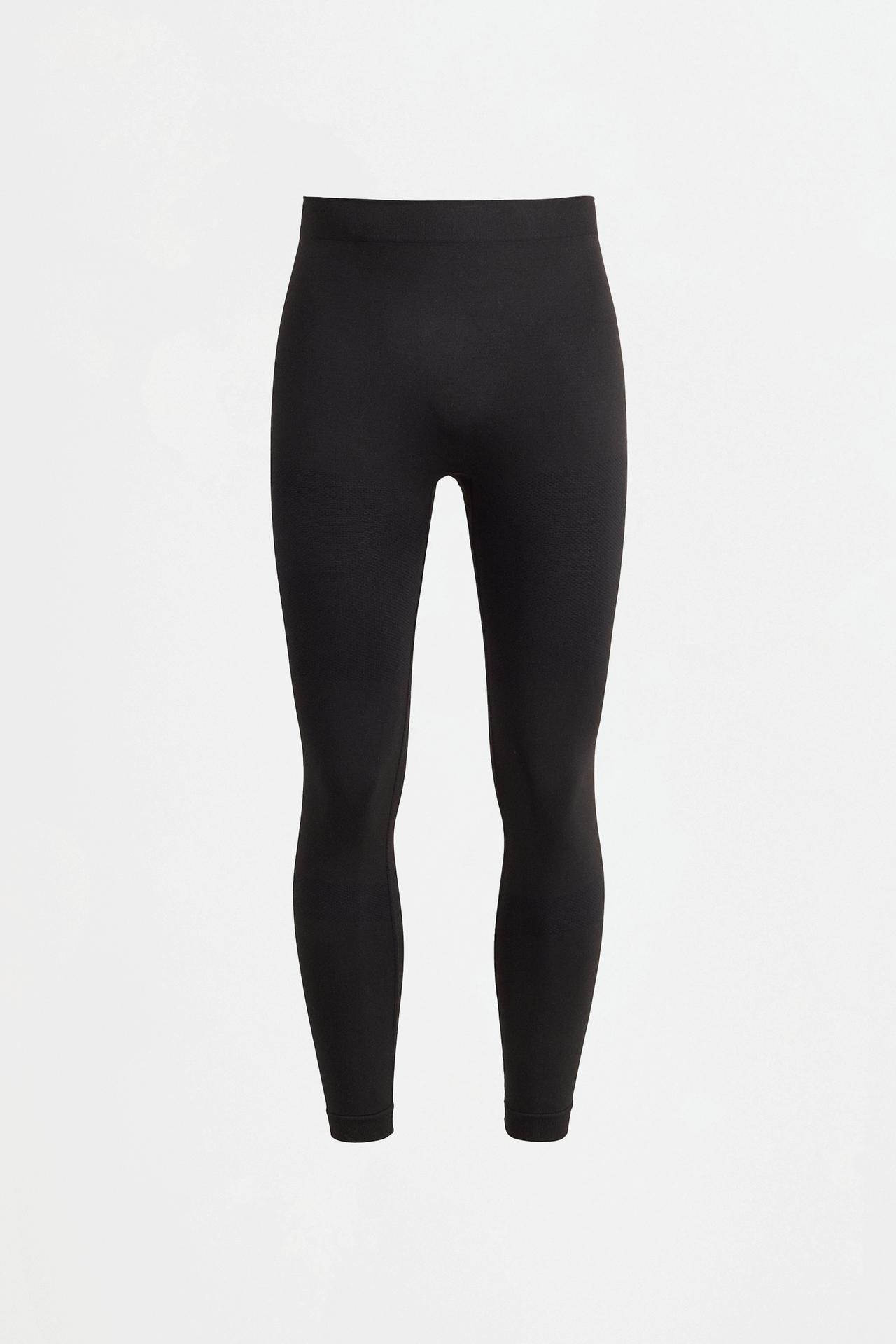 LIGHT WEIGHT thermal inner leggings (-4ºC to 9ºC) — BLACK