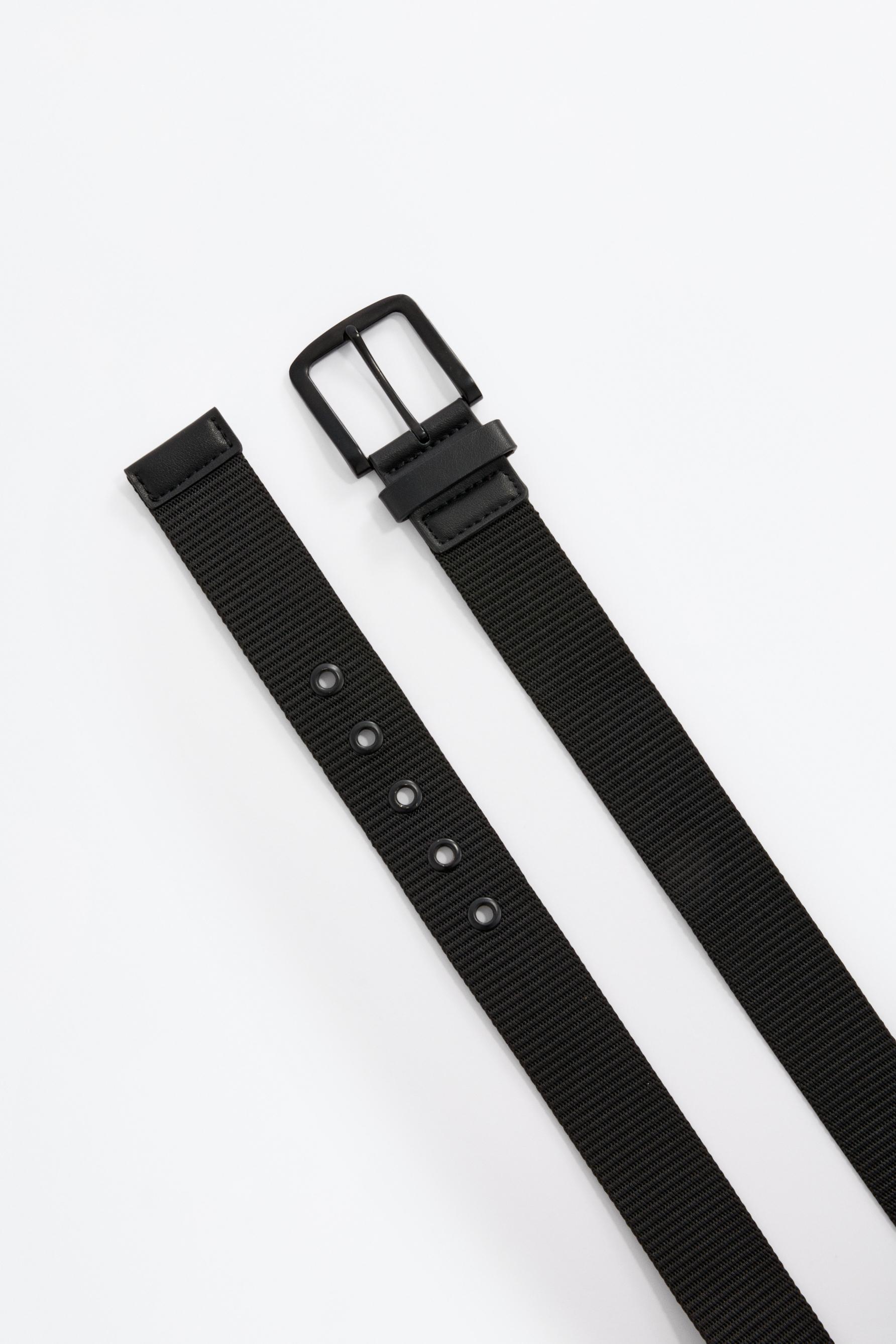 Textured belt — BLACK