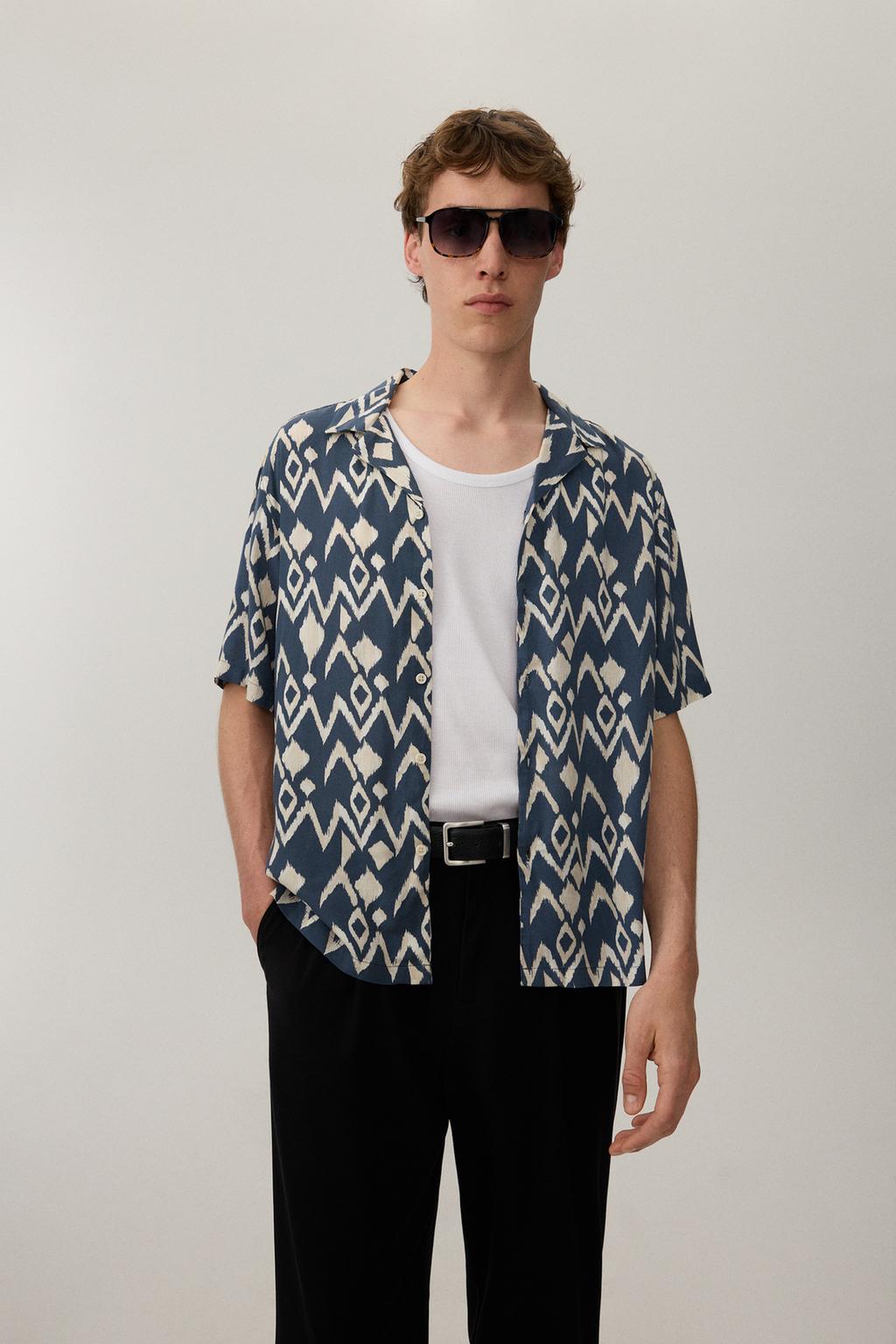Printed resort shirt