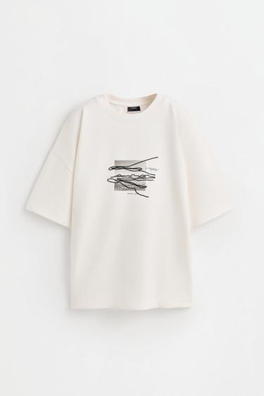 Printed interlock T-shirt — OFF WHITE 6