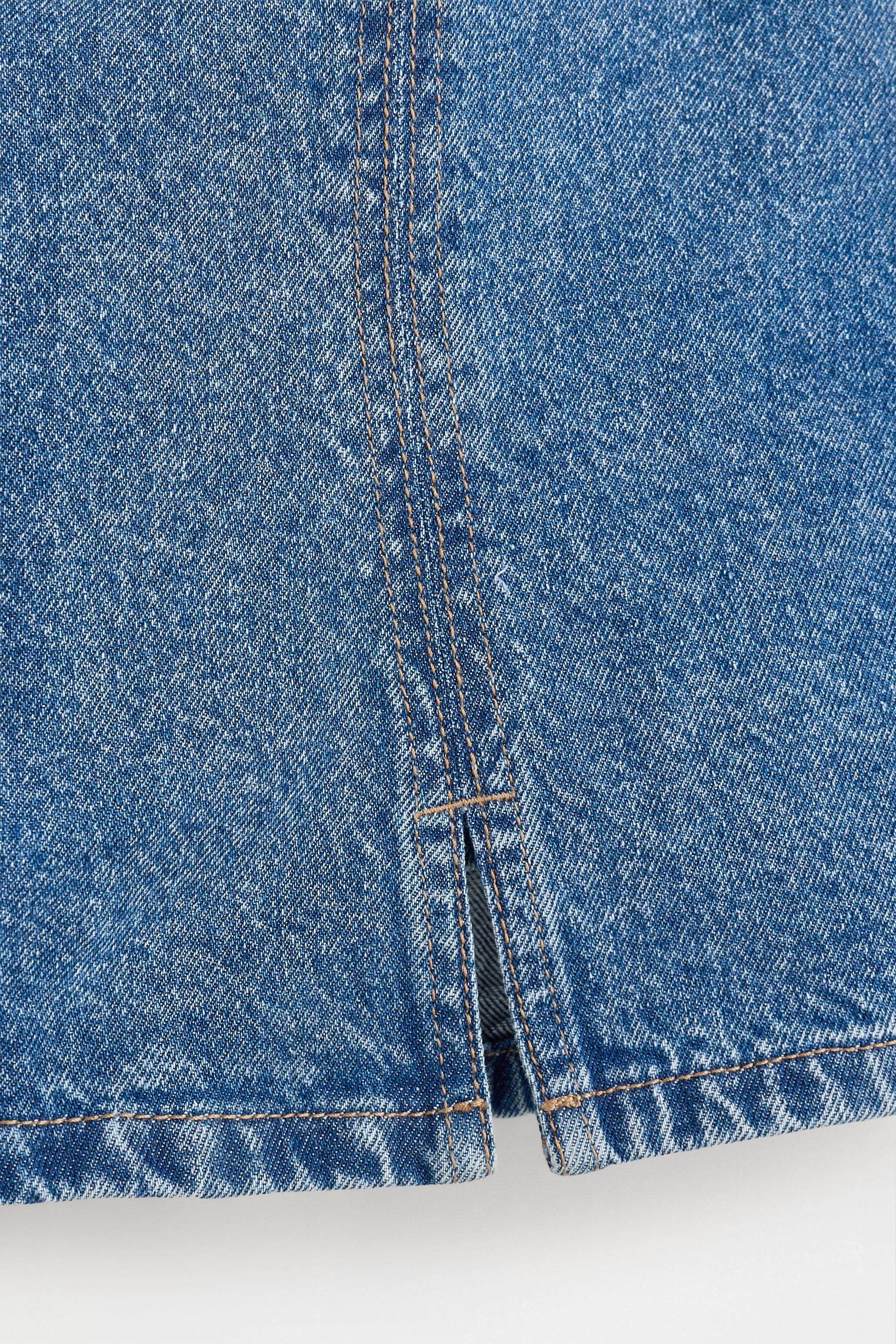 Denim skort — INDIGO