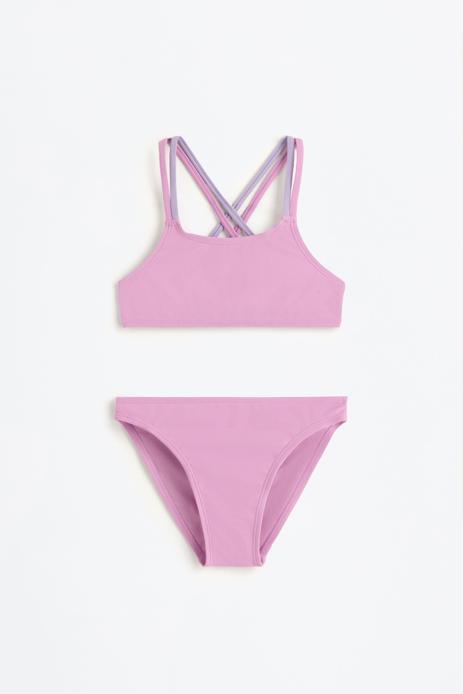 Bikini with double crossed straps — LILAC