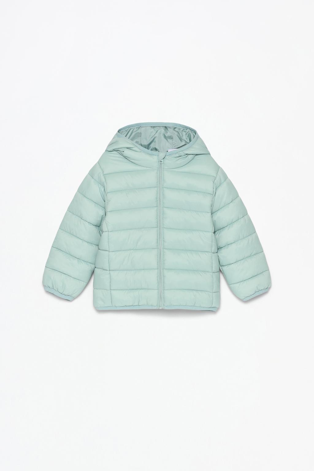 Lightweight hooded puffer jacket