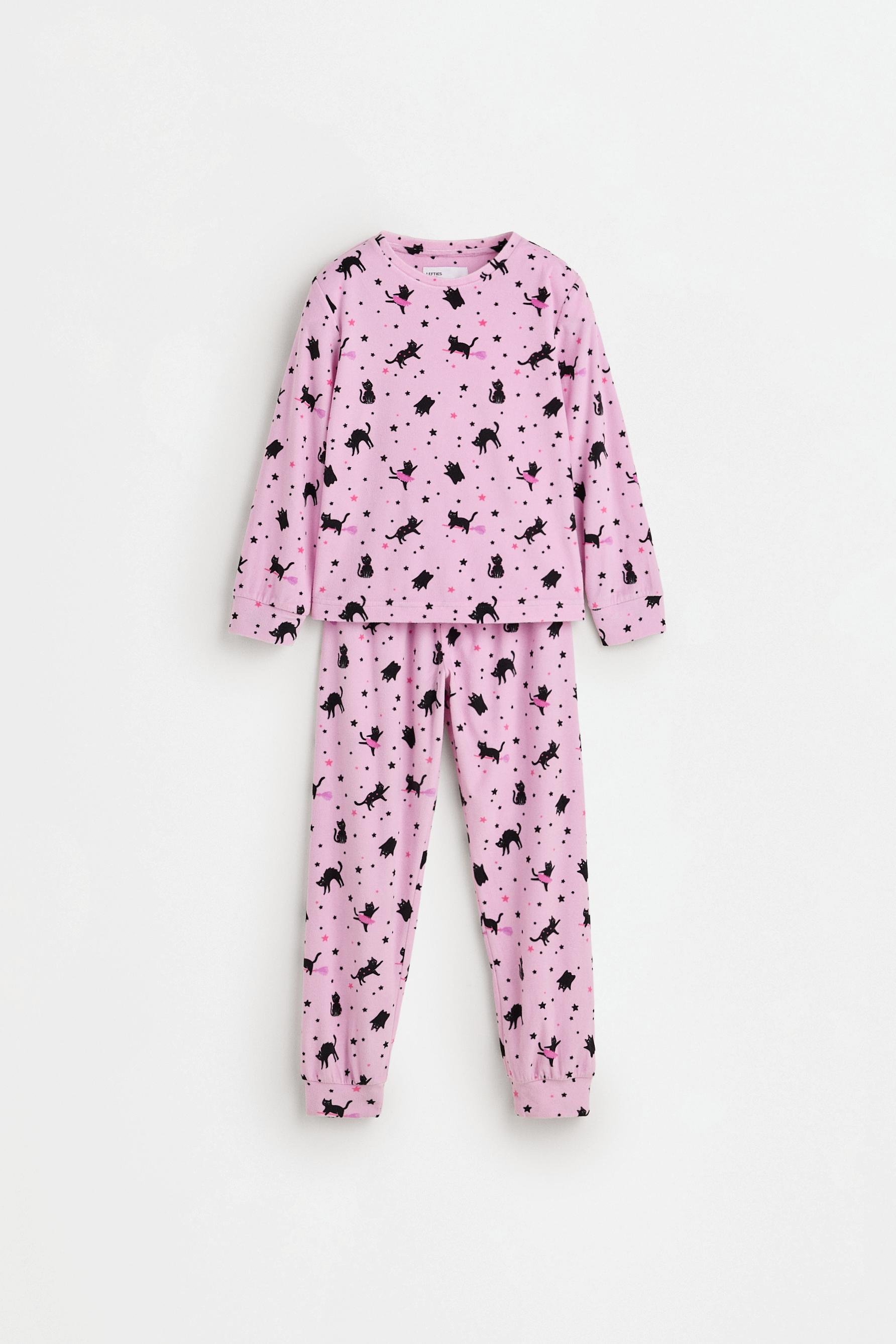 Pijama estampado gato negro